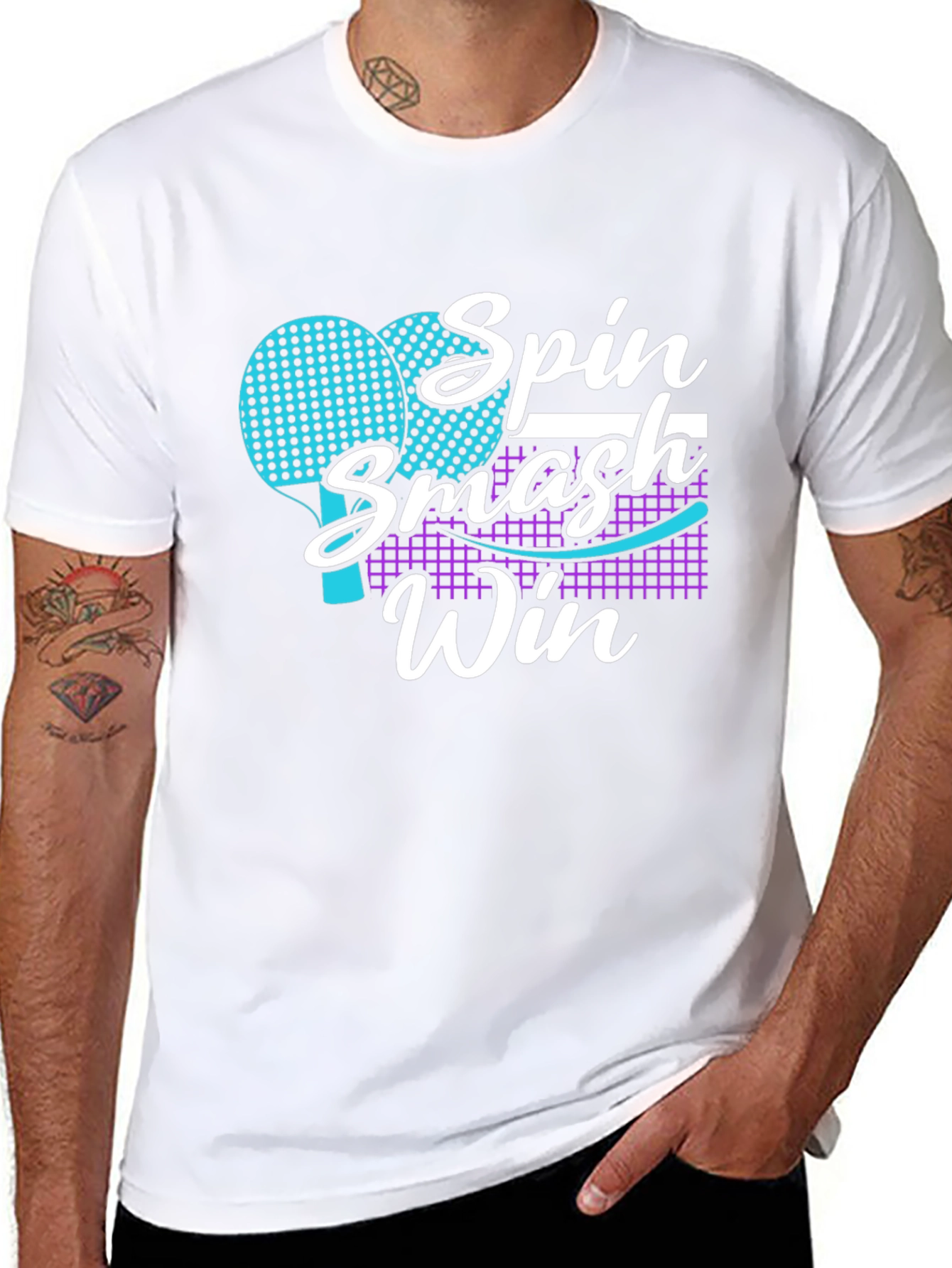 Spin Smash Win Ping Pong T-Shirt