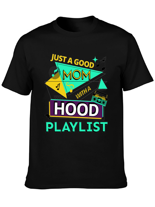Good Mom Hood Playlist Graphic Tee