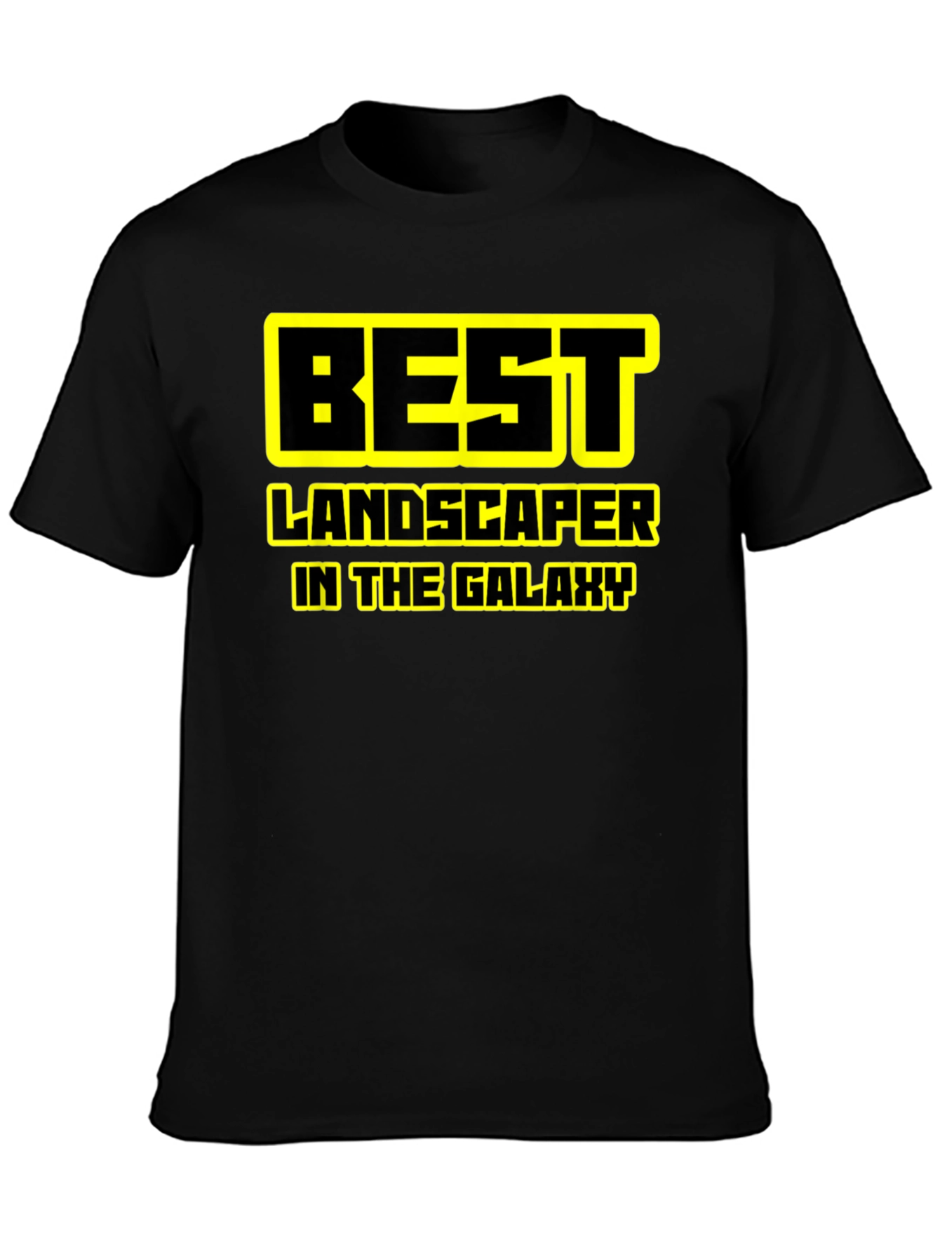 Best Landscaper Galaxy T-Shirt - Black