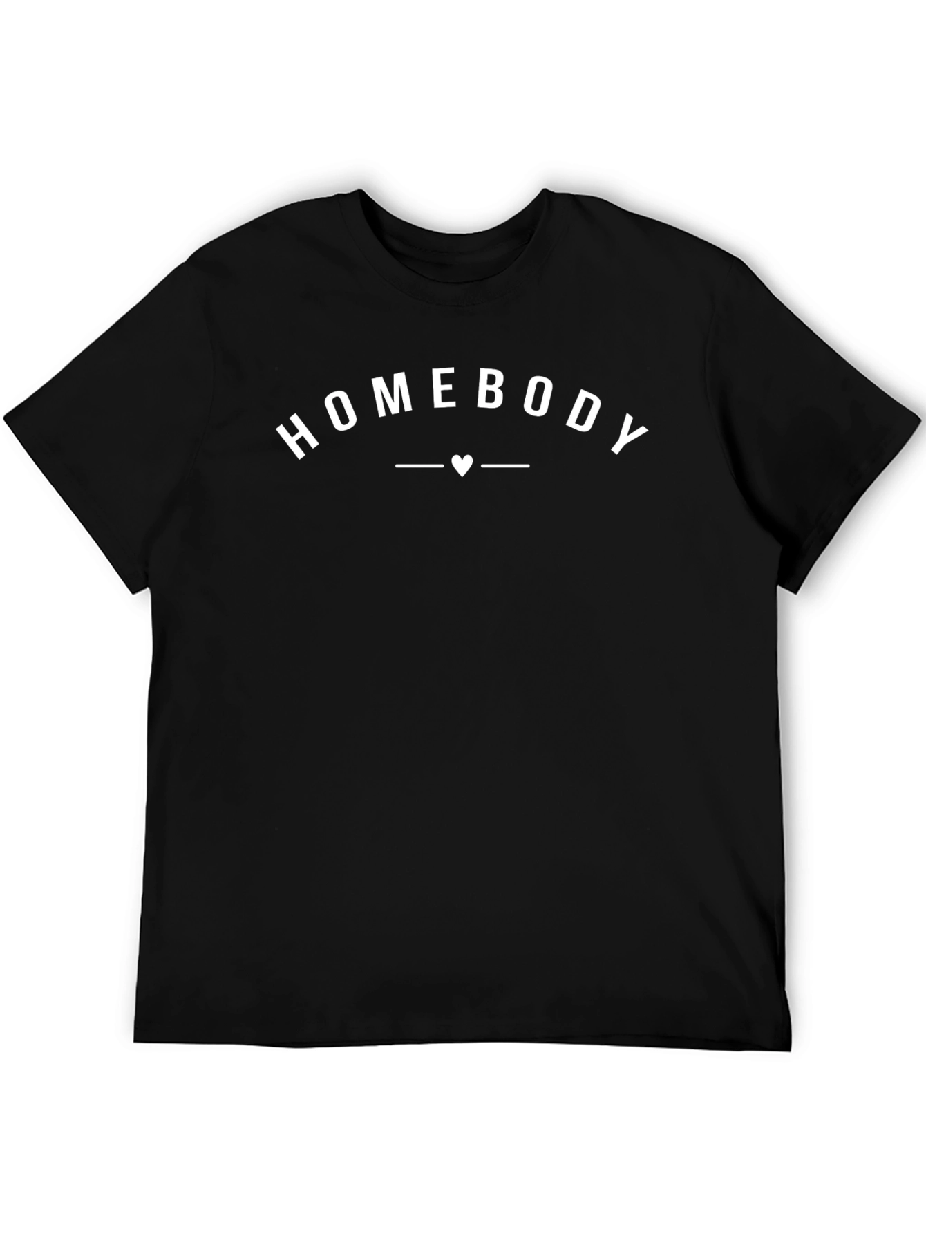 Homebody Graphic Tee - Relaxed Fit Black T-Shirt