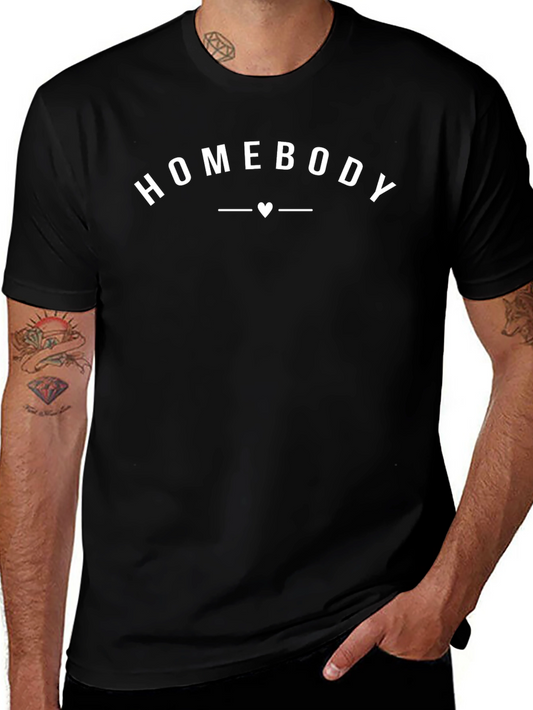 Homebody Graphic Tee - Relaxed Fit Black T-Shirt