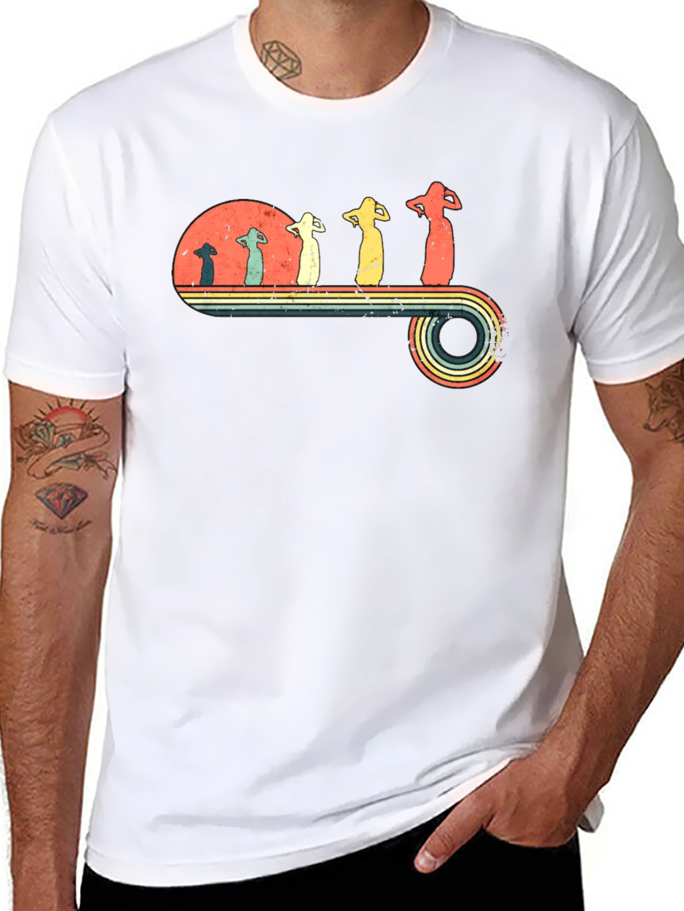 Retro Evolution Belly Dancer T-Shirt