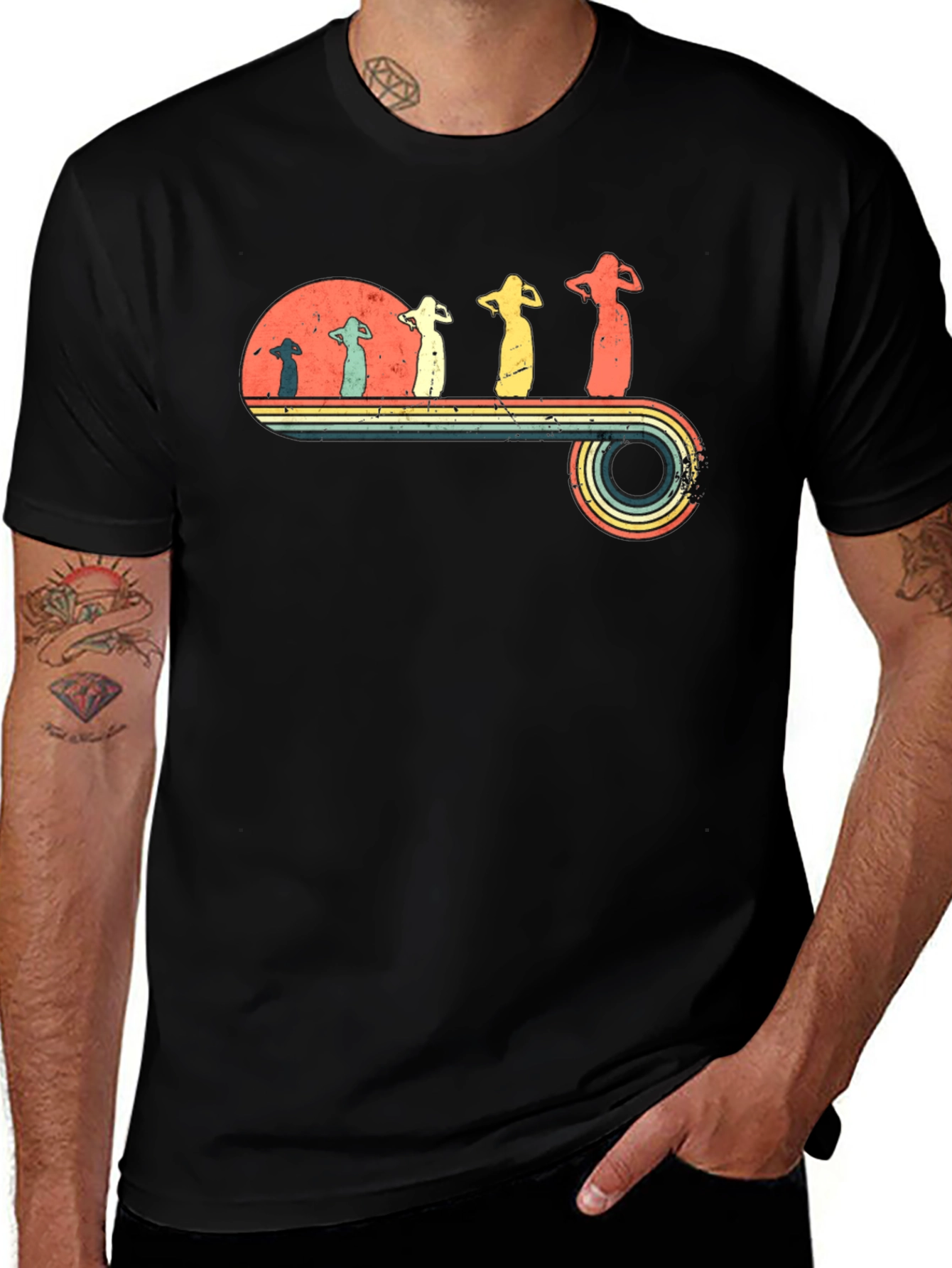 Retro Evolution Belly Dancer T-Shirt