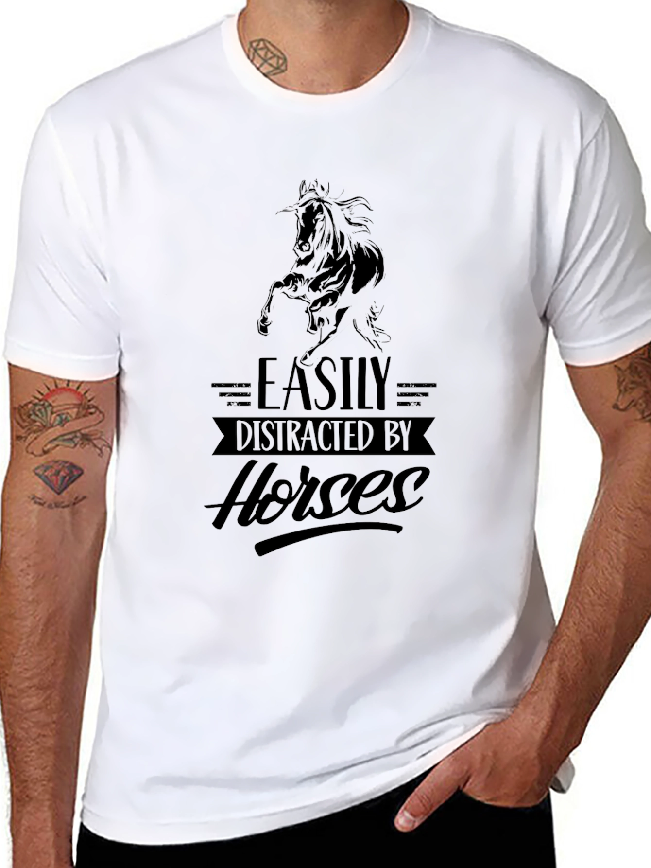 Easily Distracted By Horses T-Shirt