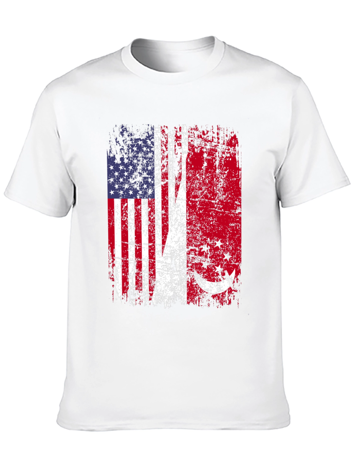 USA Singapore Flags Graphic T-Shirt