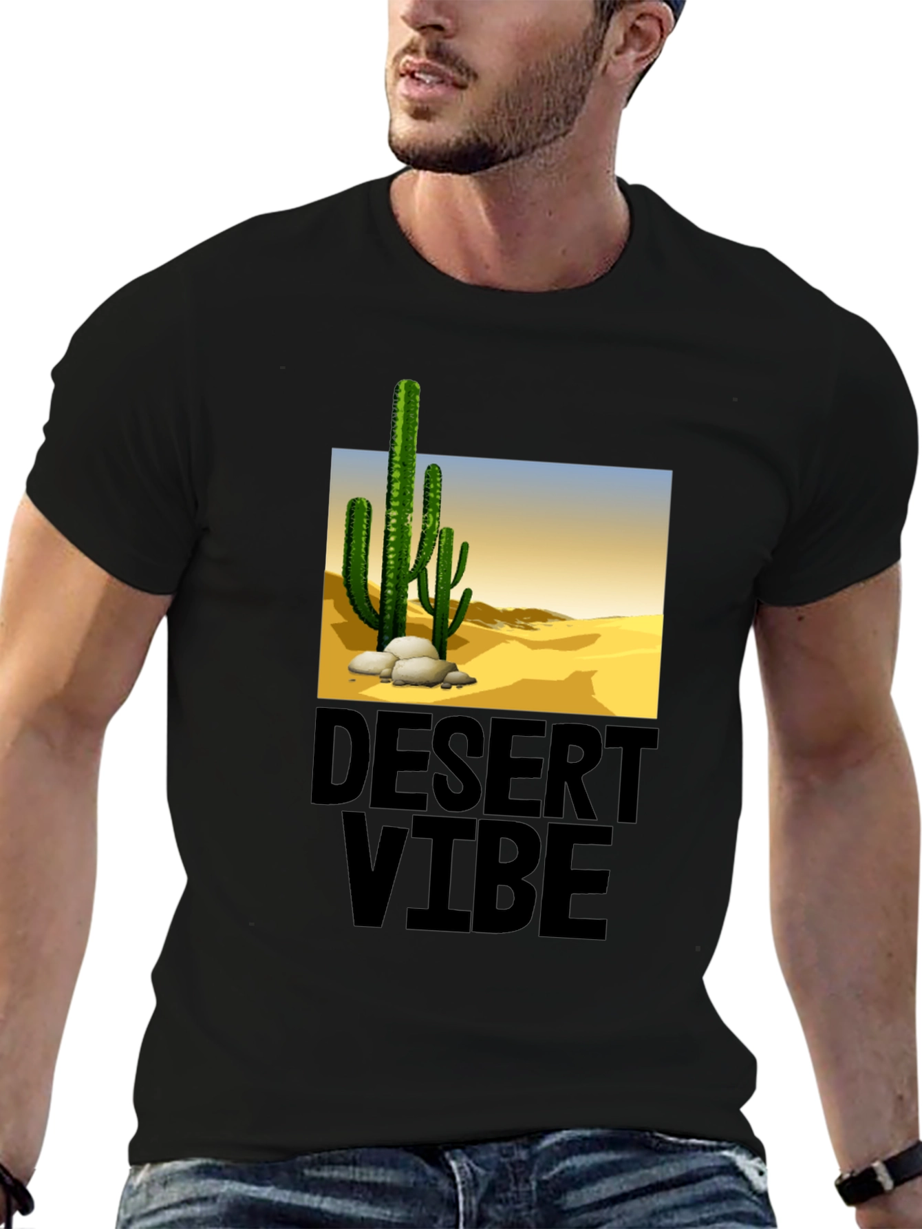 Desert Vibe Black T-Shirt