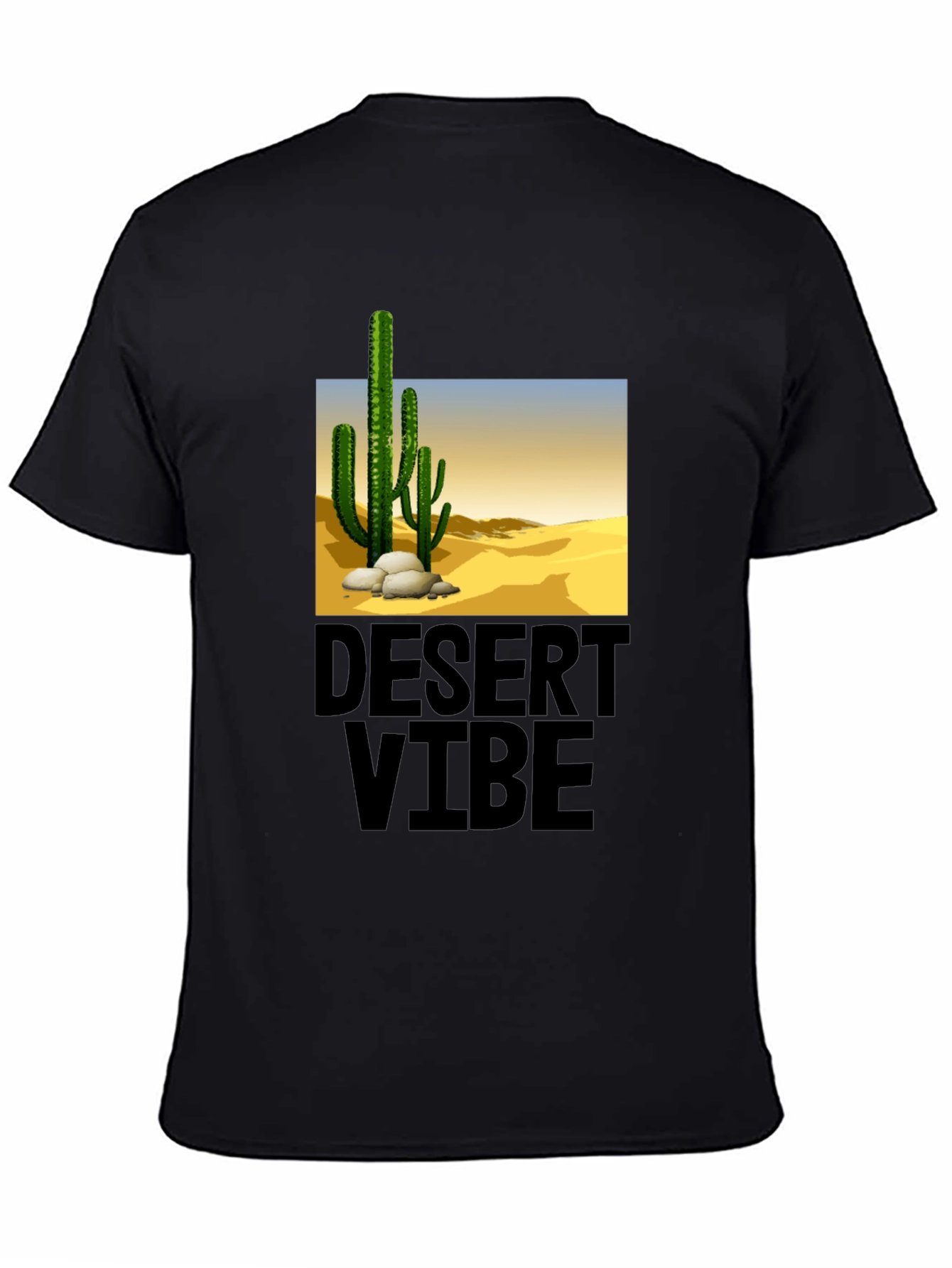Desert Vibe Black T-Shirt