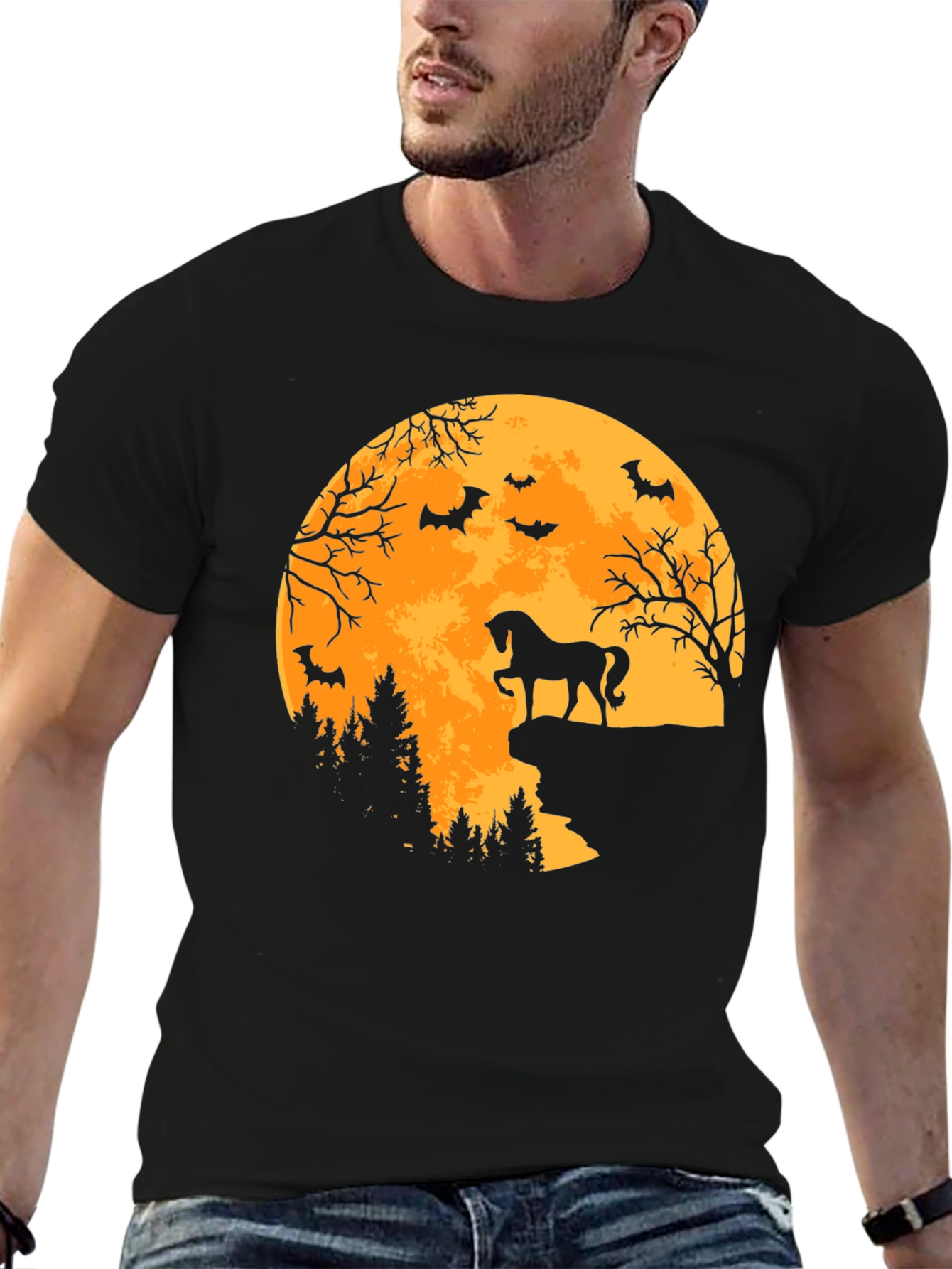 Halloween Horse Moon T-Shirt