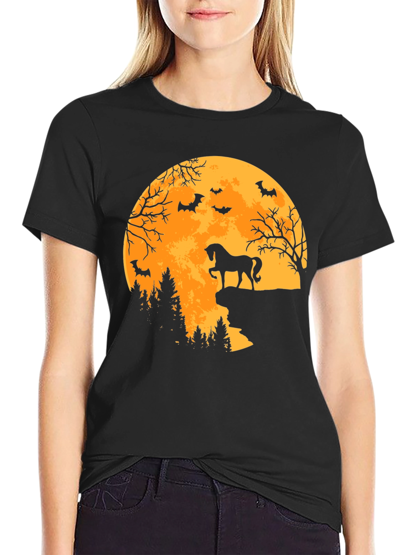 Halloween Horse Moon T-Shirt