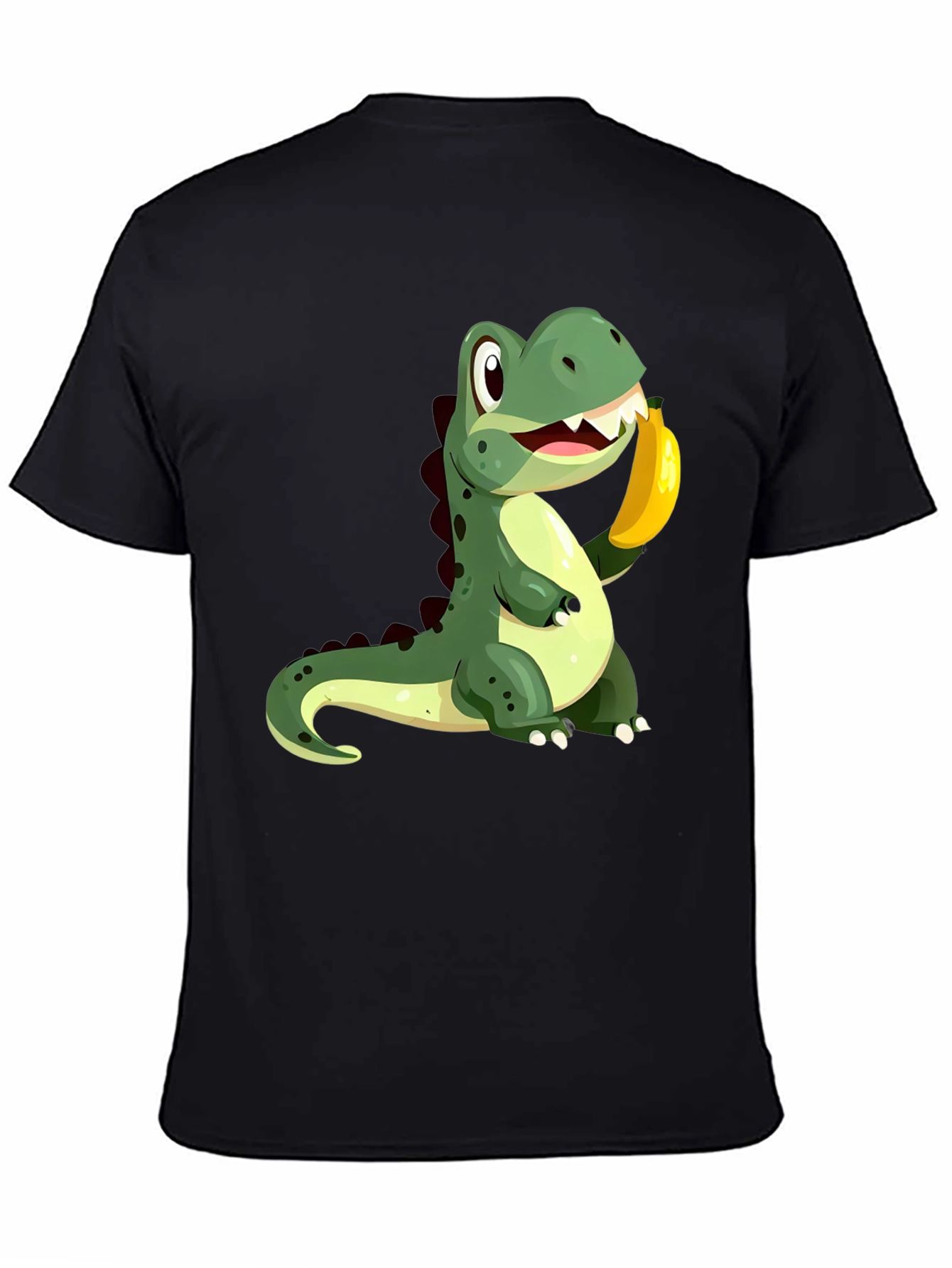 Dino Banana Black T-Shirt