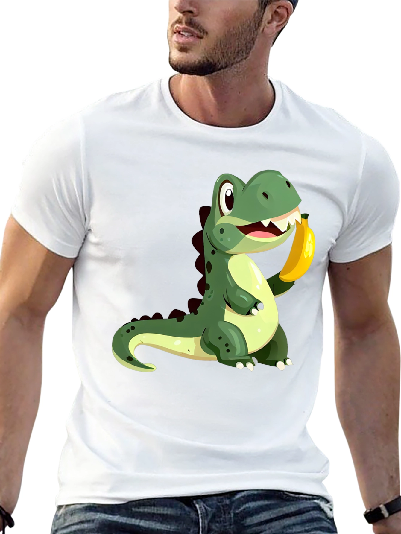 Dino Banana Black T-Shirt