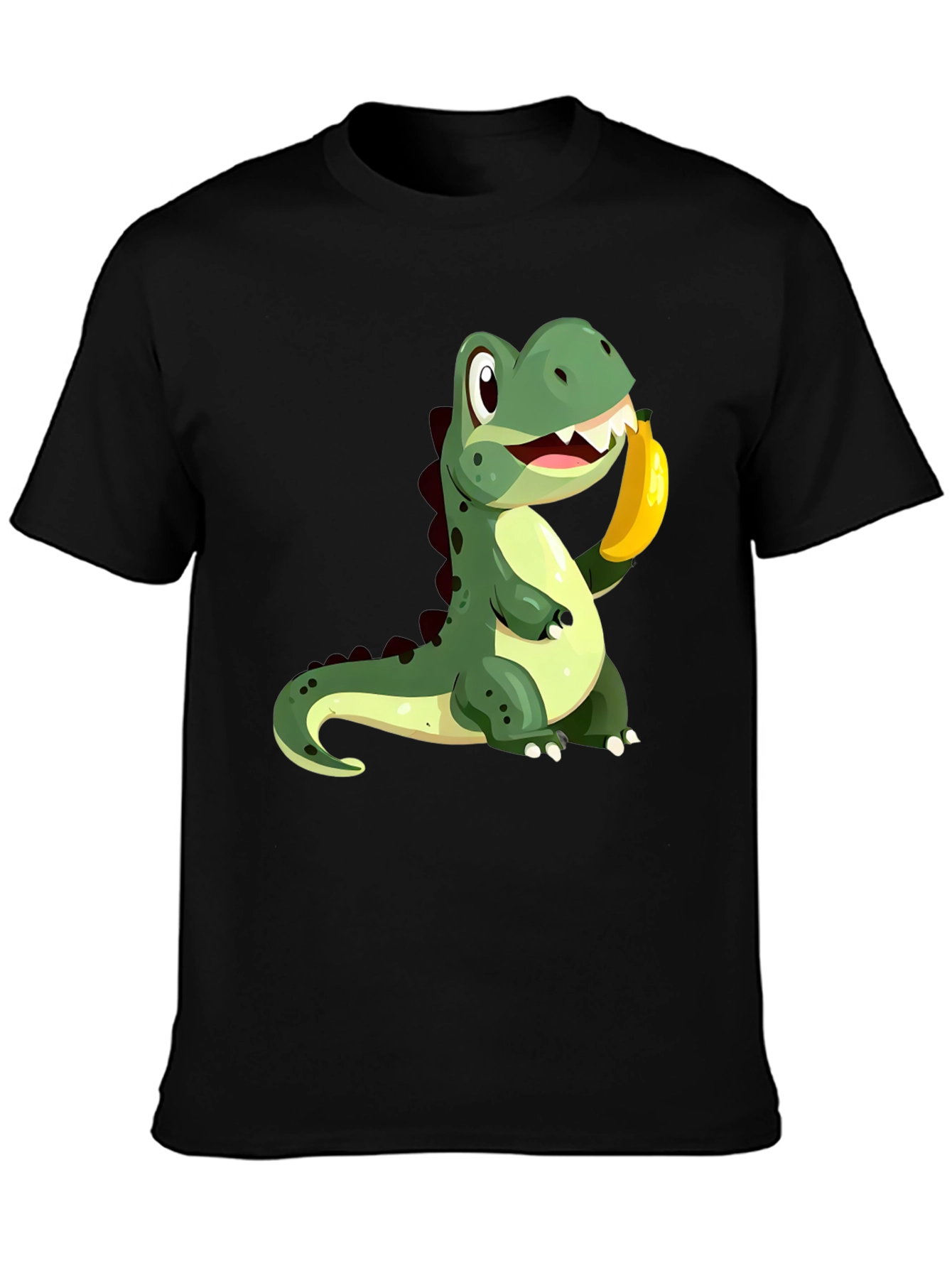 Dino Banana Black T-Shirt