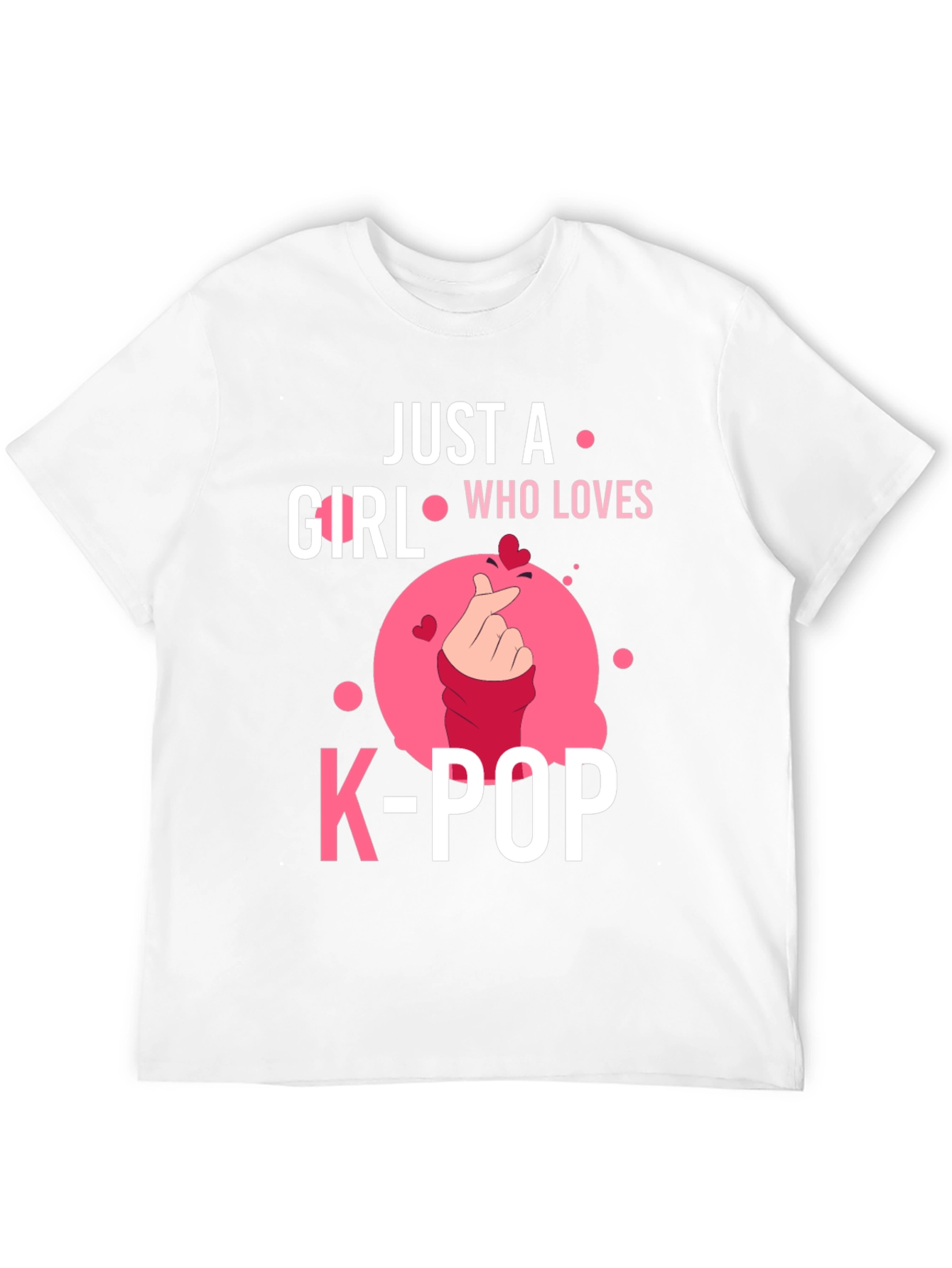 Just A Girl Who Loves K-POP Black T-Shirt