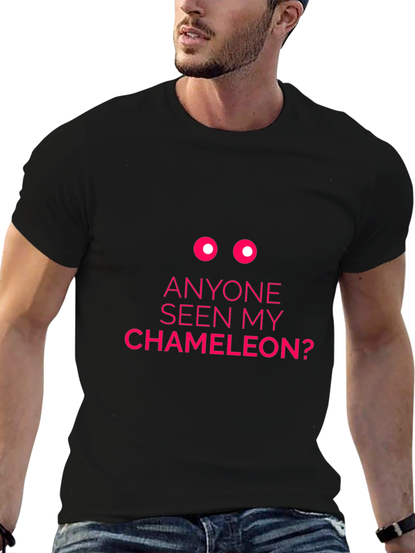 Chameleon Graphic Tee - Funny Novelty T-Shirt