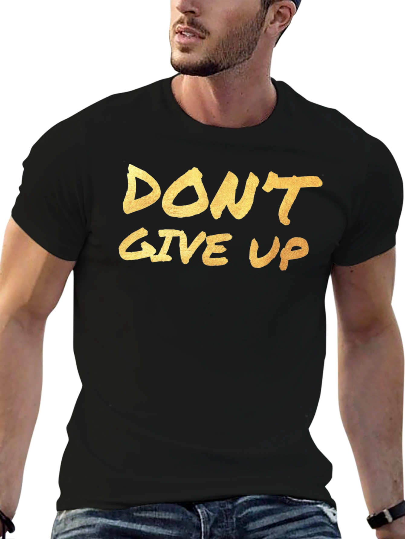 Dont Give Up Graphic Tee - Motivation Shirt