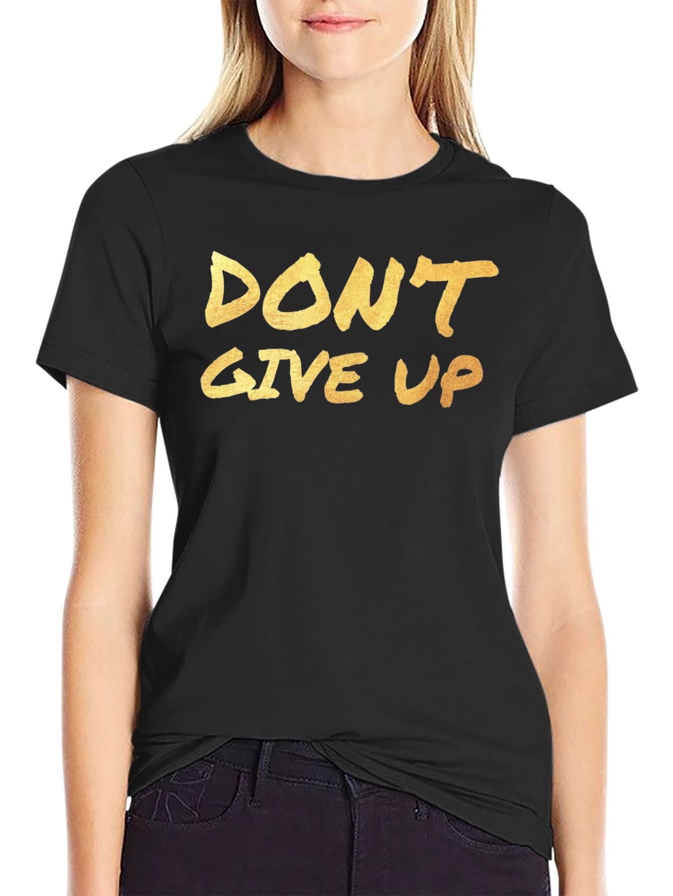 Dont Give Up Graphic Tee - Motivation Shirt
