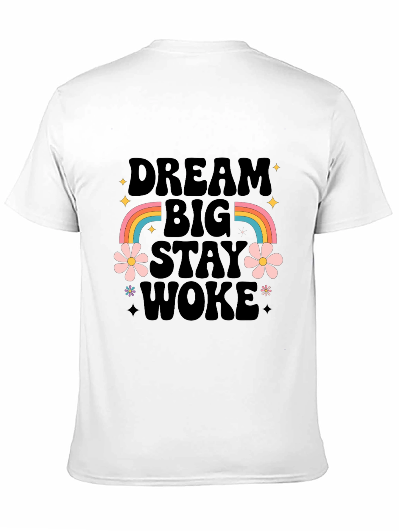 Dream Big Stay Woke Graphic Tee - Black