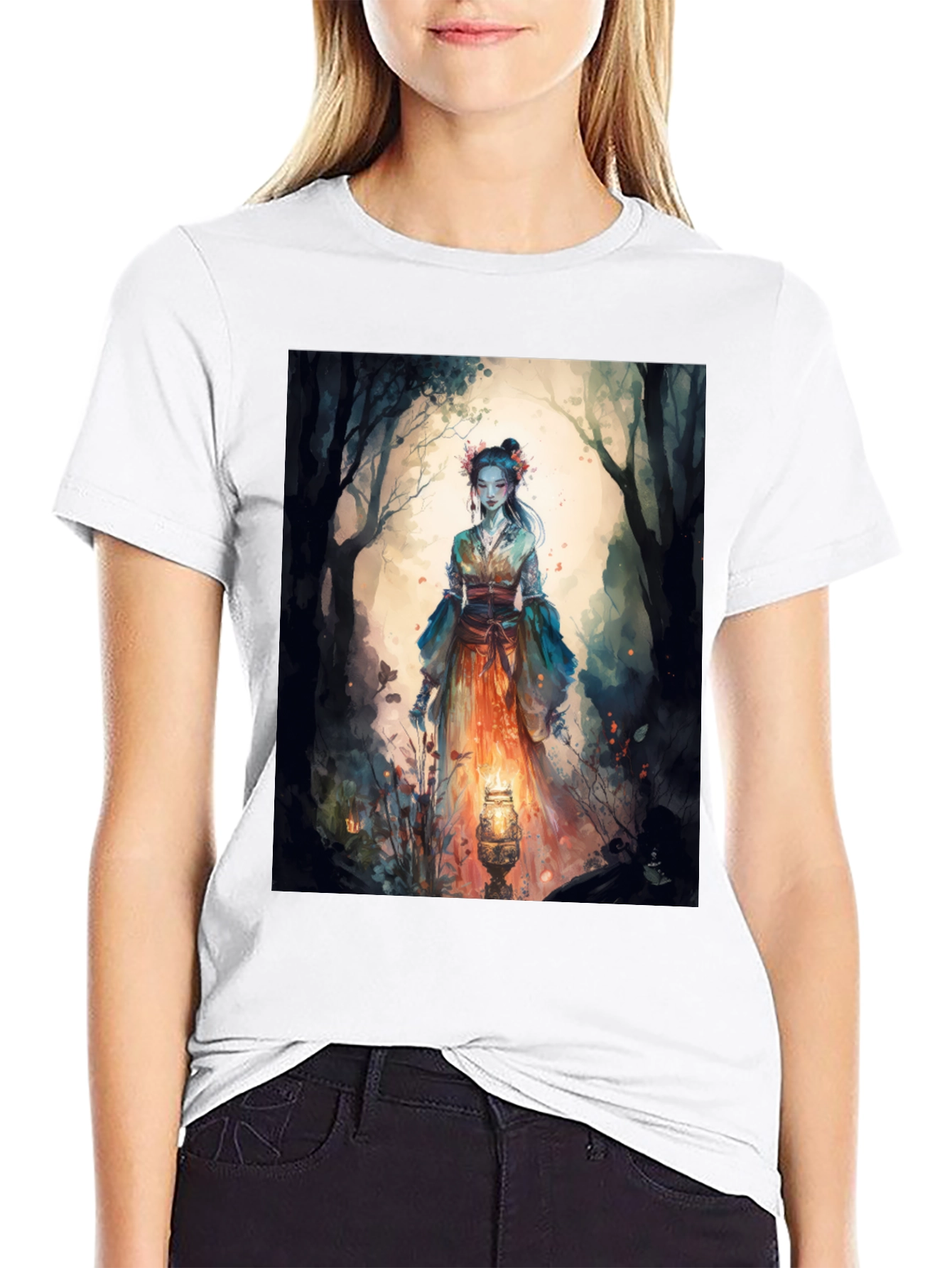 Mystic Forest T-Shirt - Unique Artistic Design