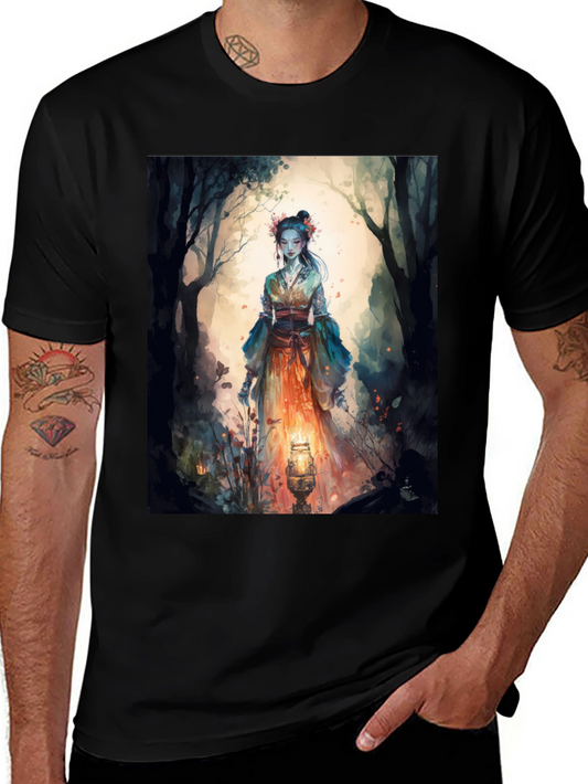 Mystic Forest T-Shirt - Unique Artistic Design