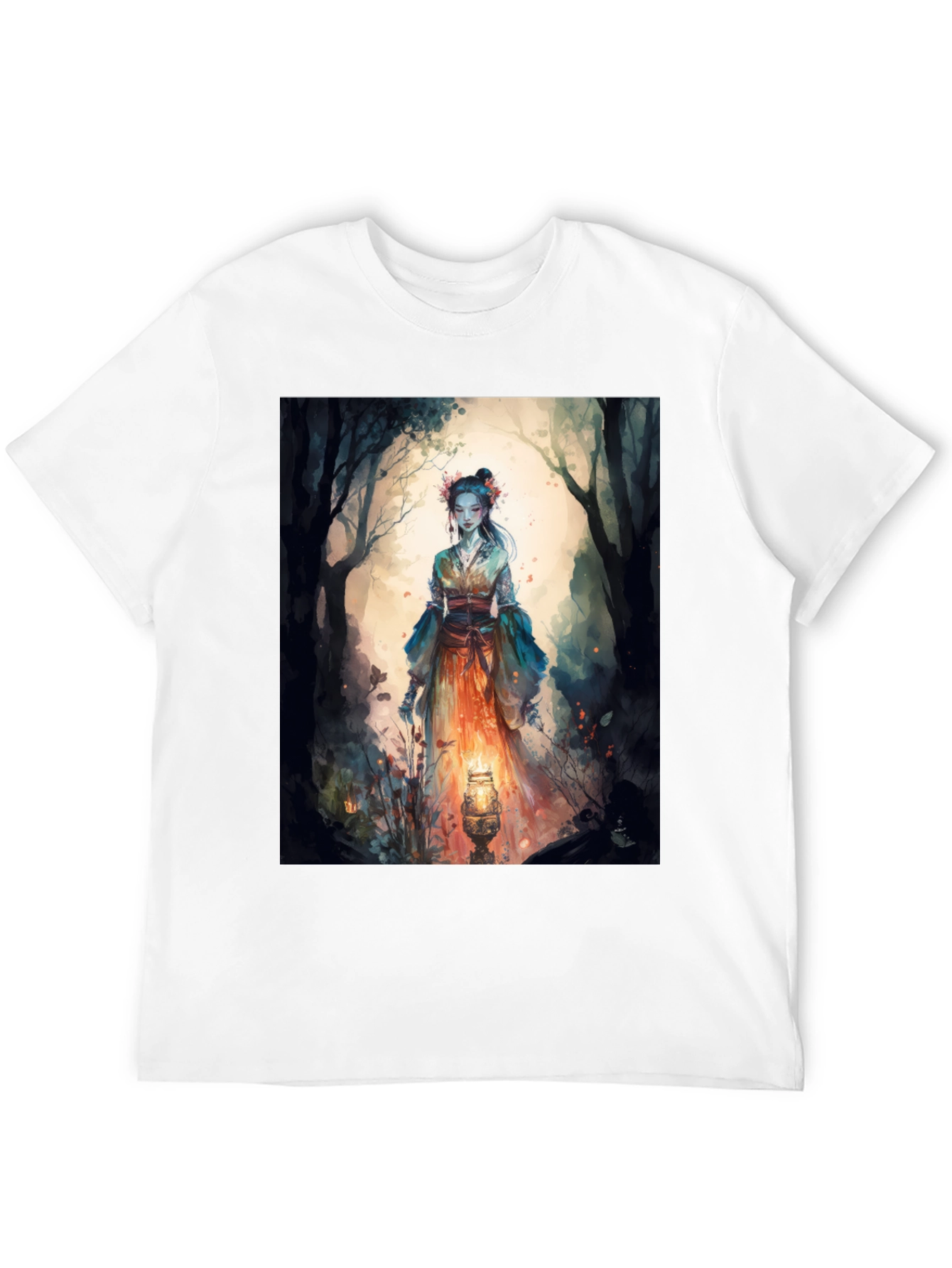 Mystic Forest T-Shirt - Unique Artistic Design