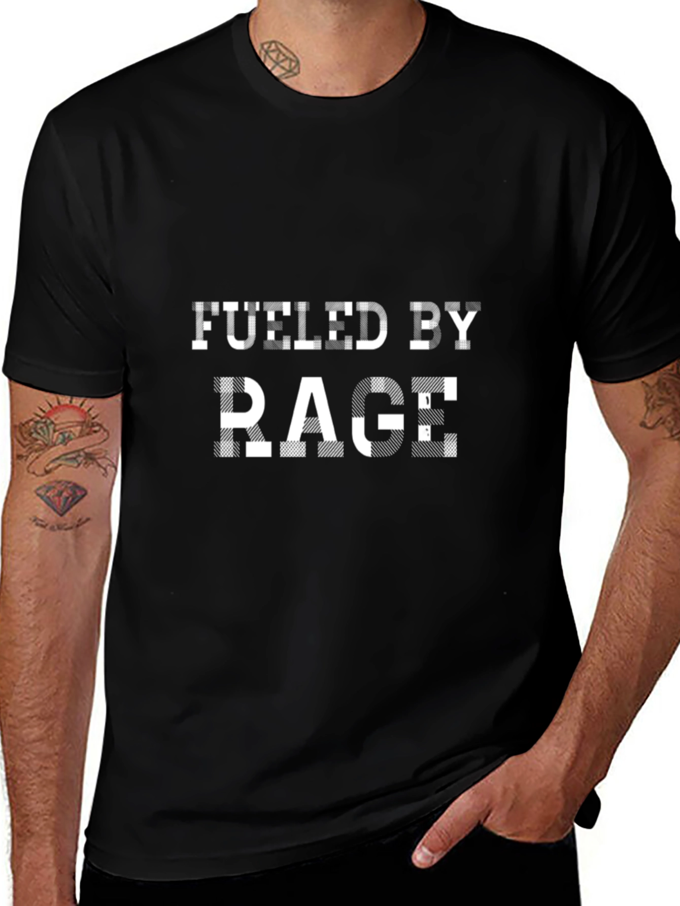 Fueled By Rage Graphic Black T-Shirt