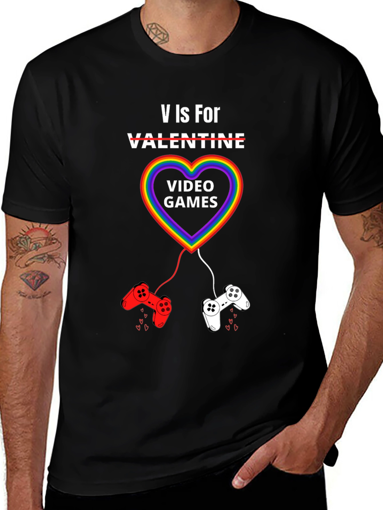 V is For Video Games T-Shirt
