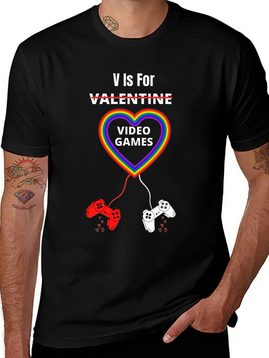 V is For Video Games T-Shirt