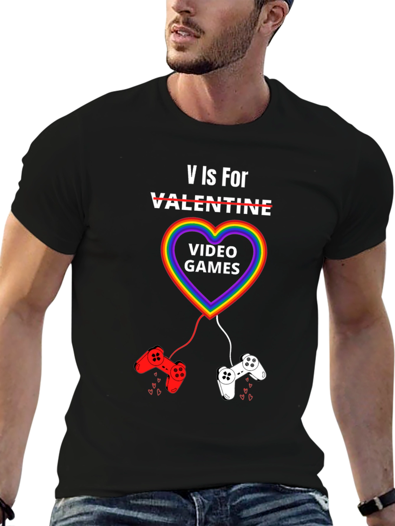 V is For Video Games T-Shirt