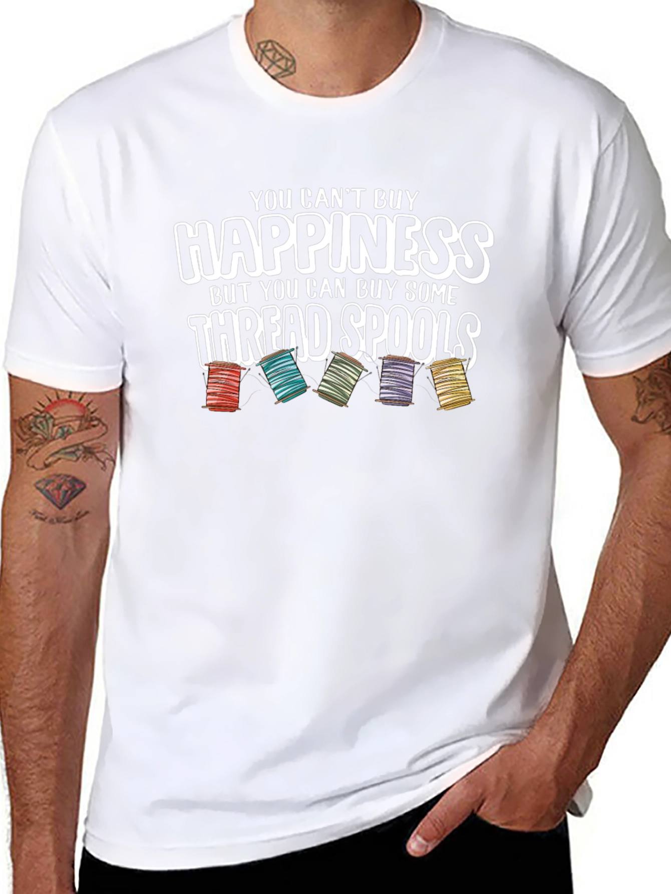 Happiness Thread Spools Graphic Tee