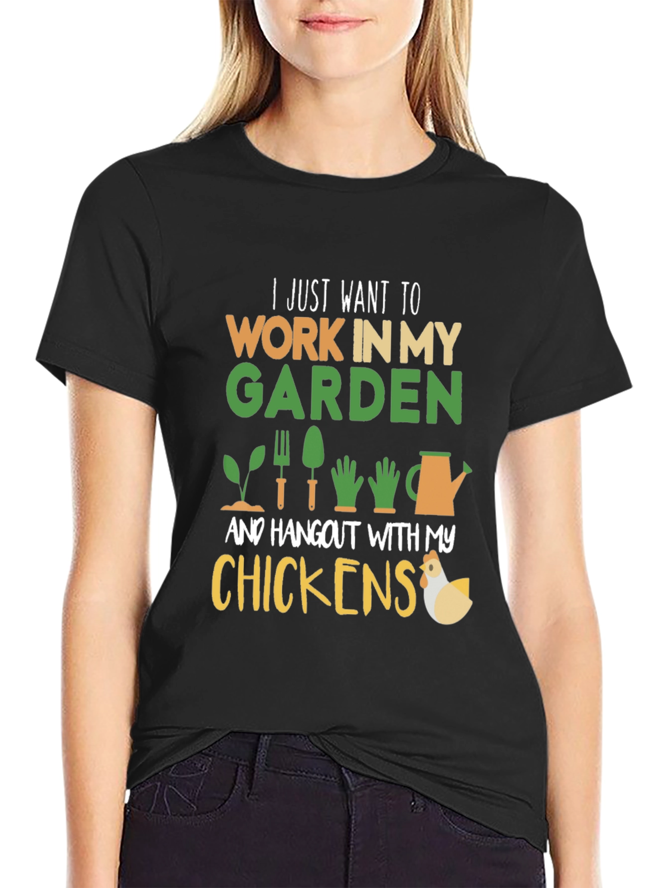 Gardening and Chickens T-Shirt