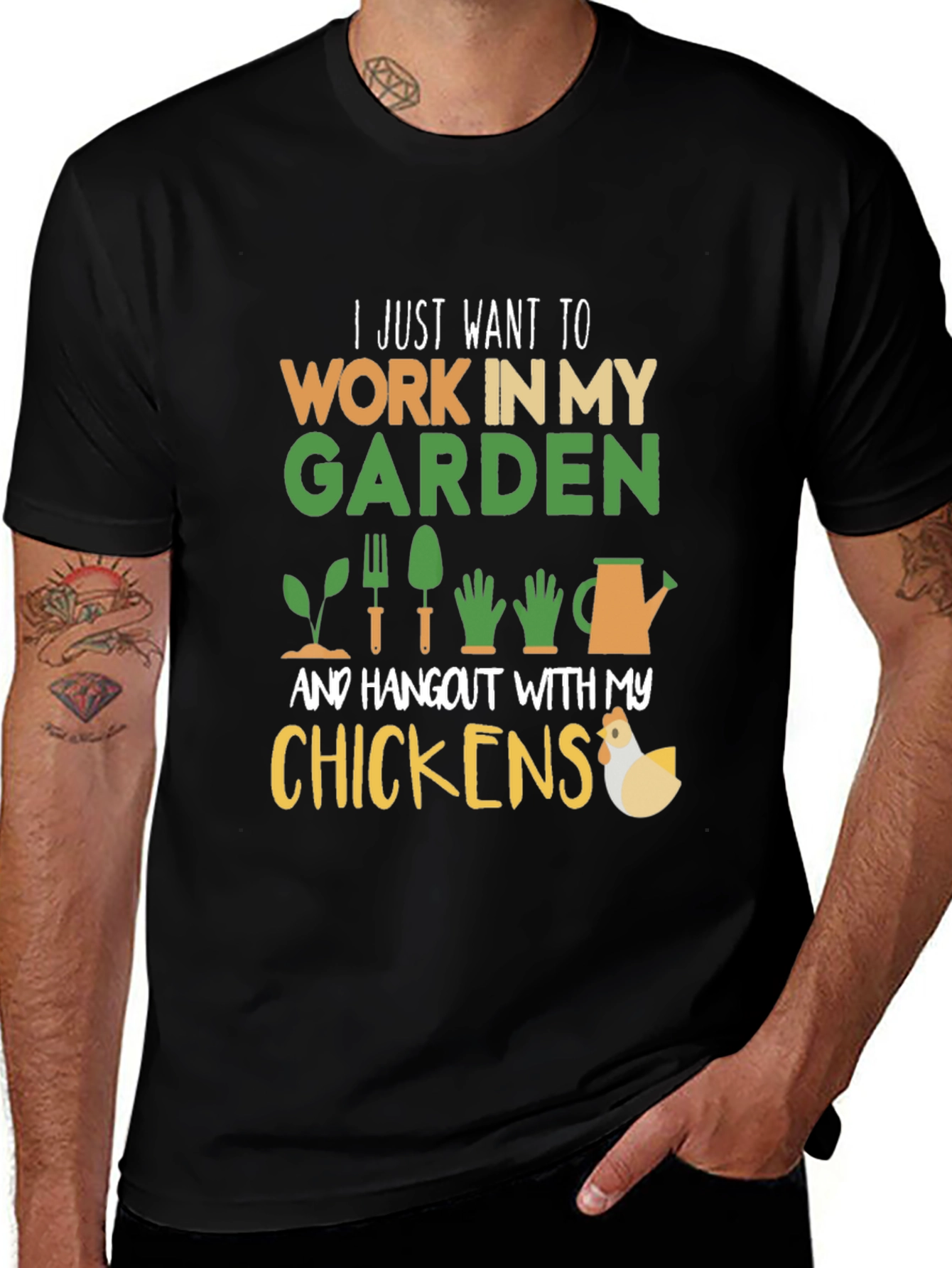 Gardening and Chickens T-Shirt