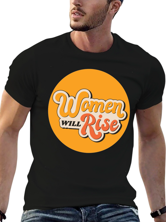 Women Will Rise Graphic Tee - Retro Style