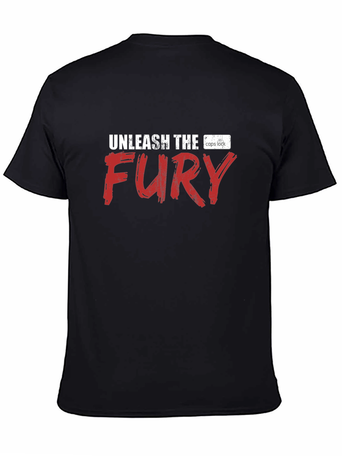 Unleash the Fury Graphic Tee - Black Cotton