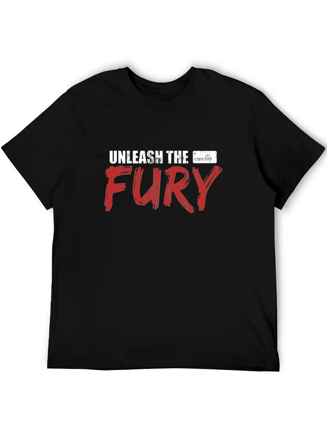 Unleash the Fury Graphic Tee - Black Cotton