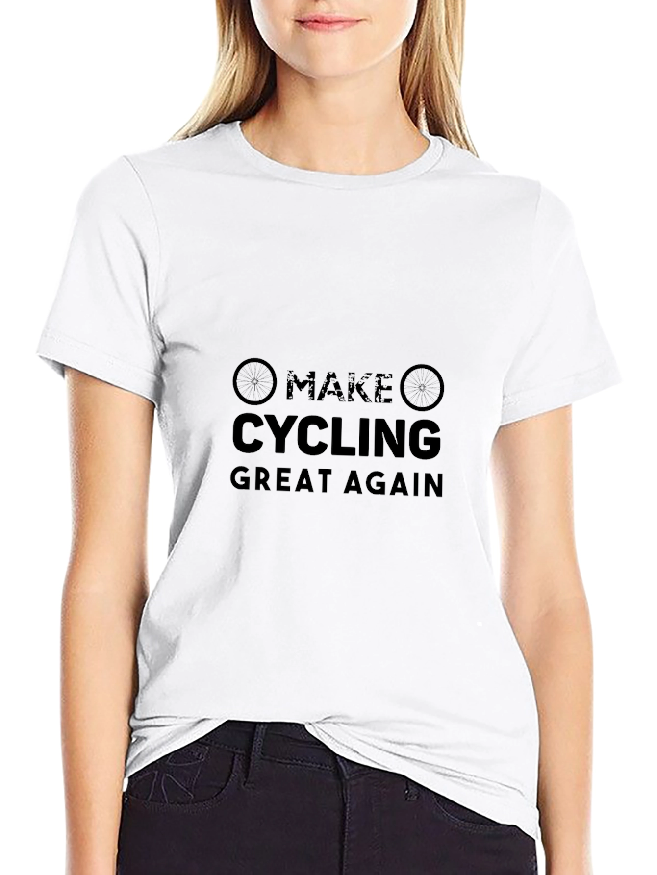 Make Cycling Great Again Black T-Shirt