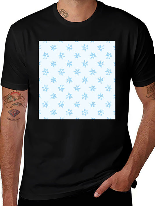 Snowflake Pattern Tee - Classic Fit