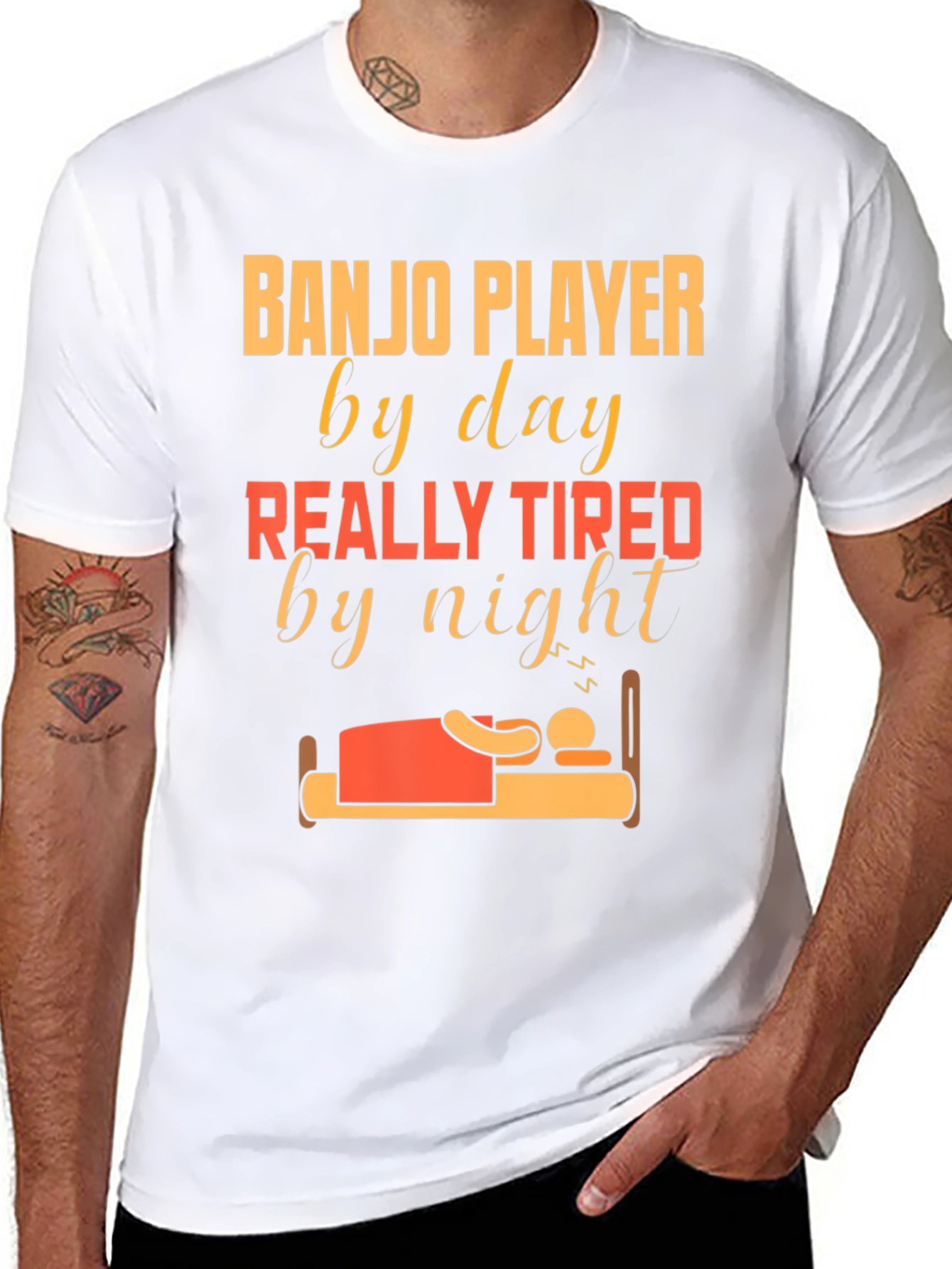 Banjo Player Tired T-Shirt