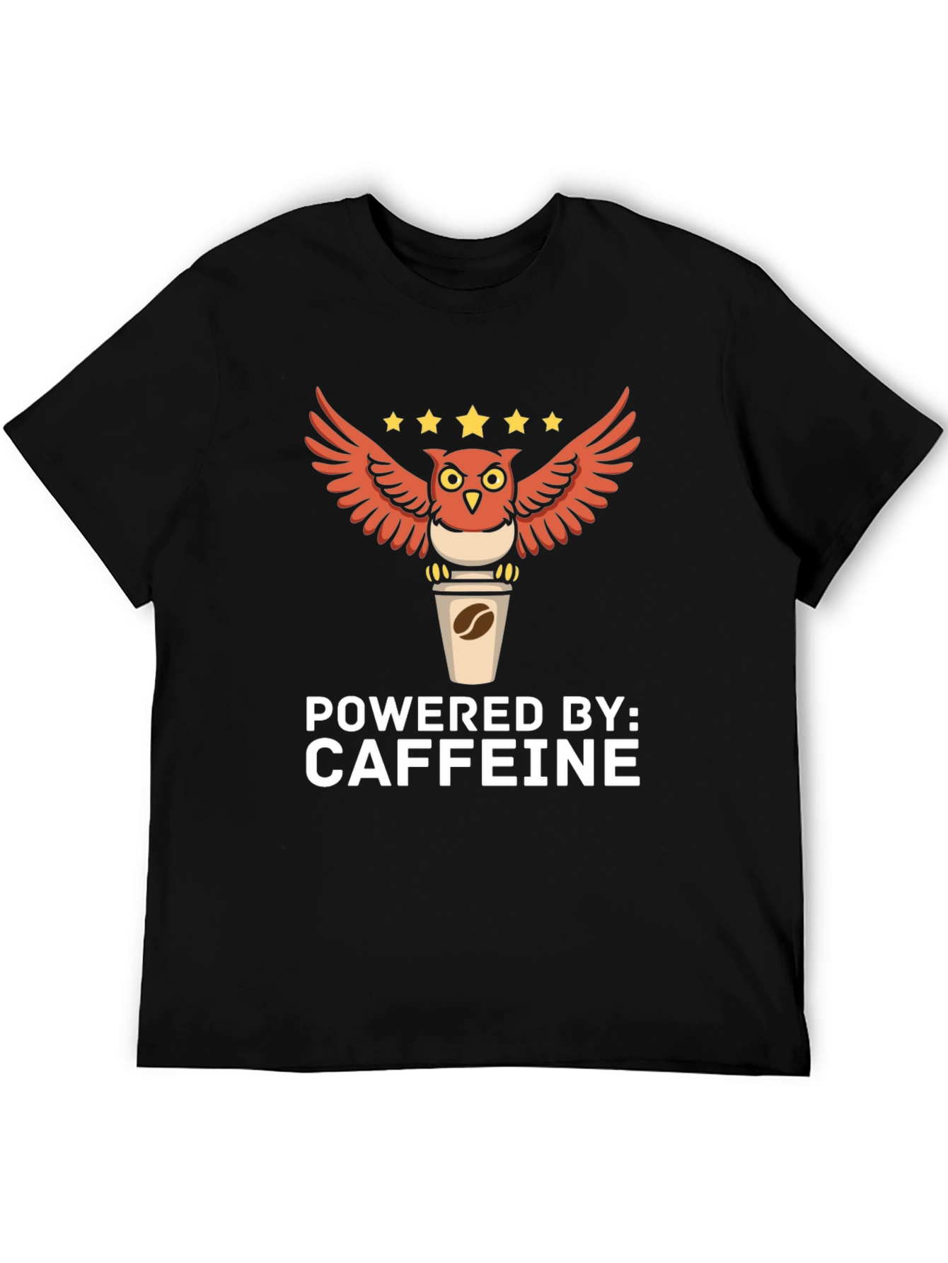 Caffeine Powered Owl T-Shirt