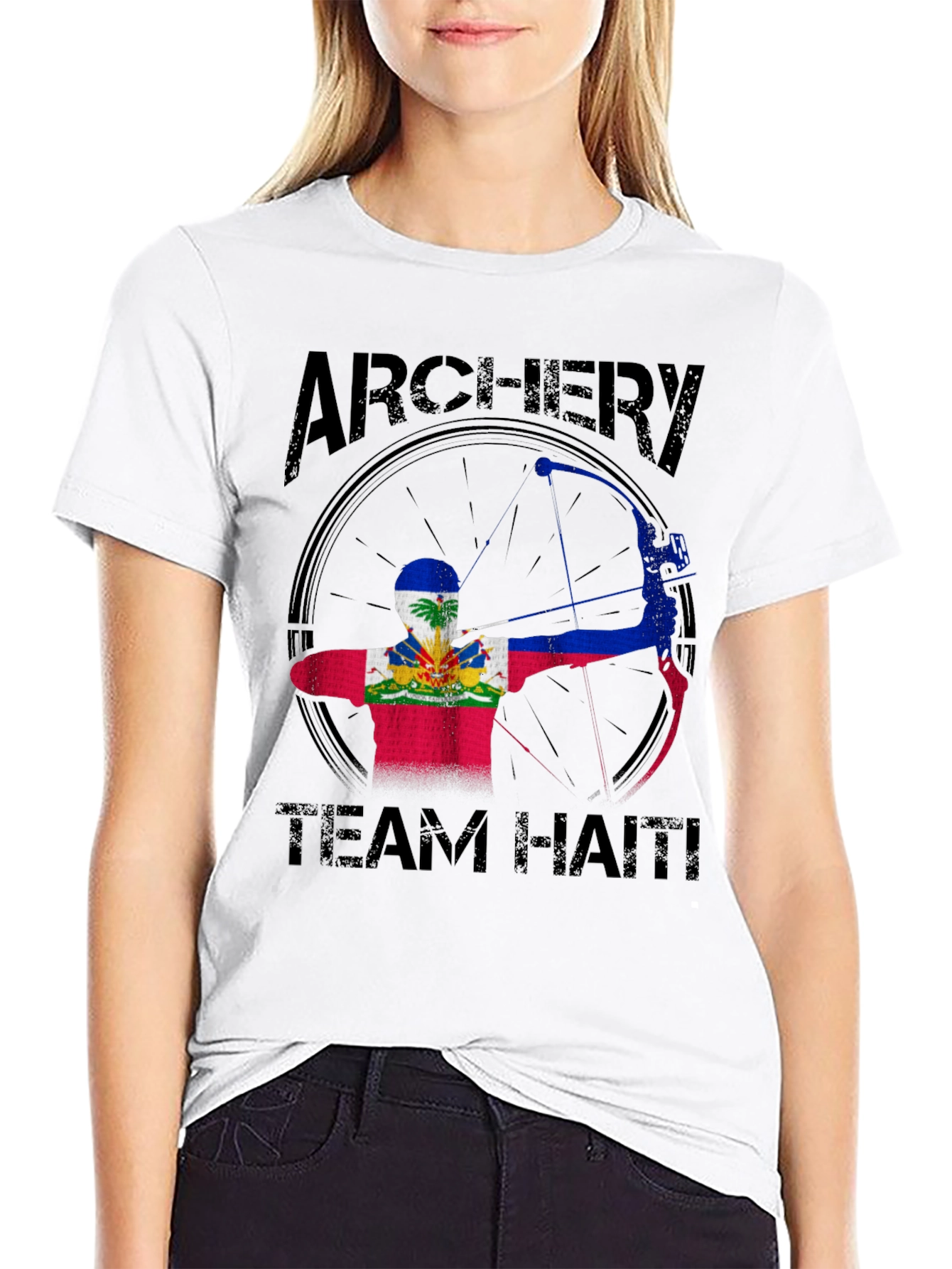 Archery Team Haiti T-Shirt Bow Archer