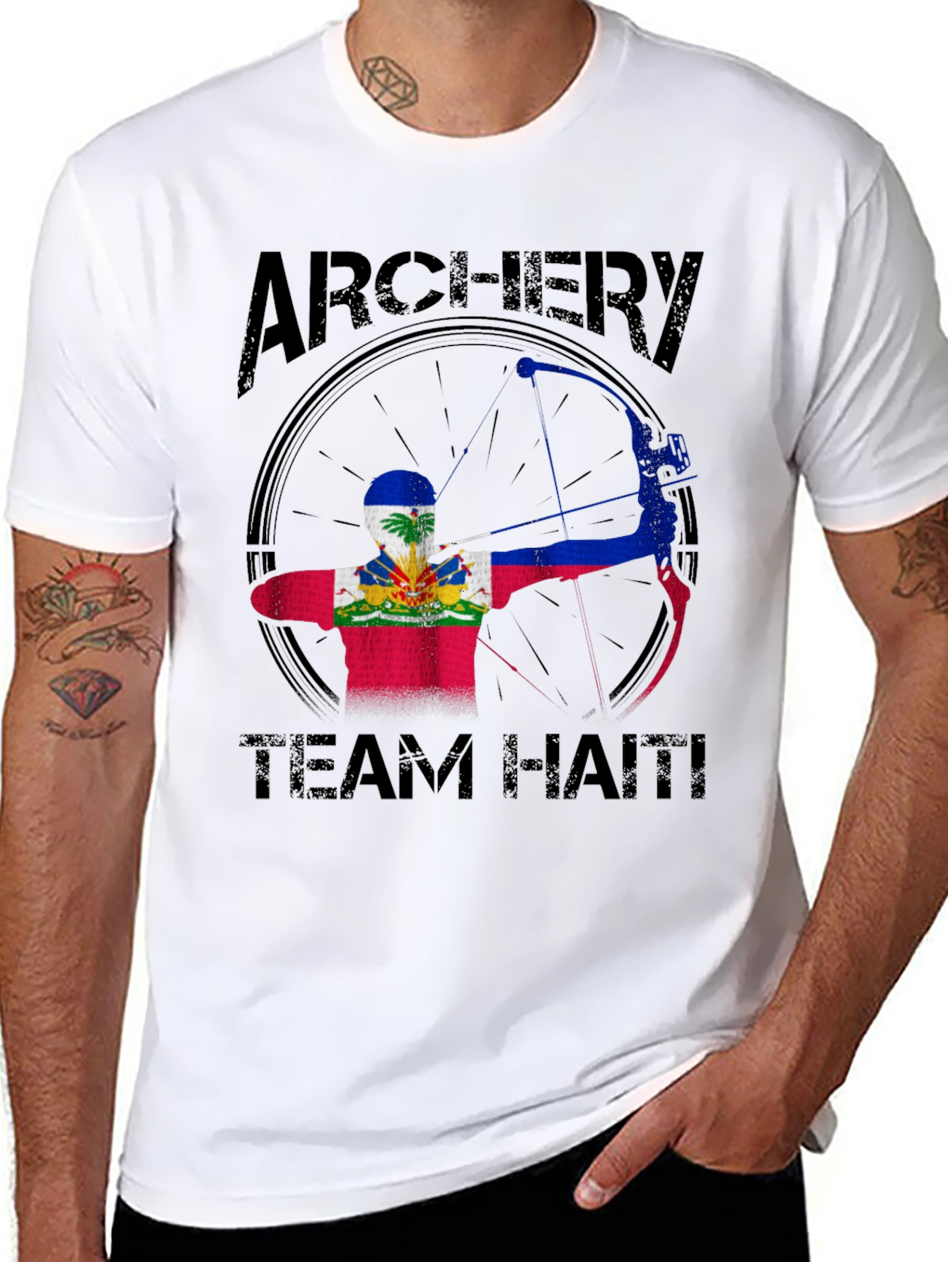 Archery Team Haiti T-Shirt Bow Archer