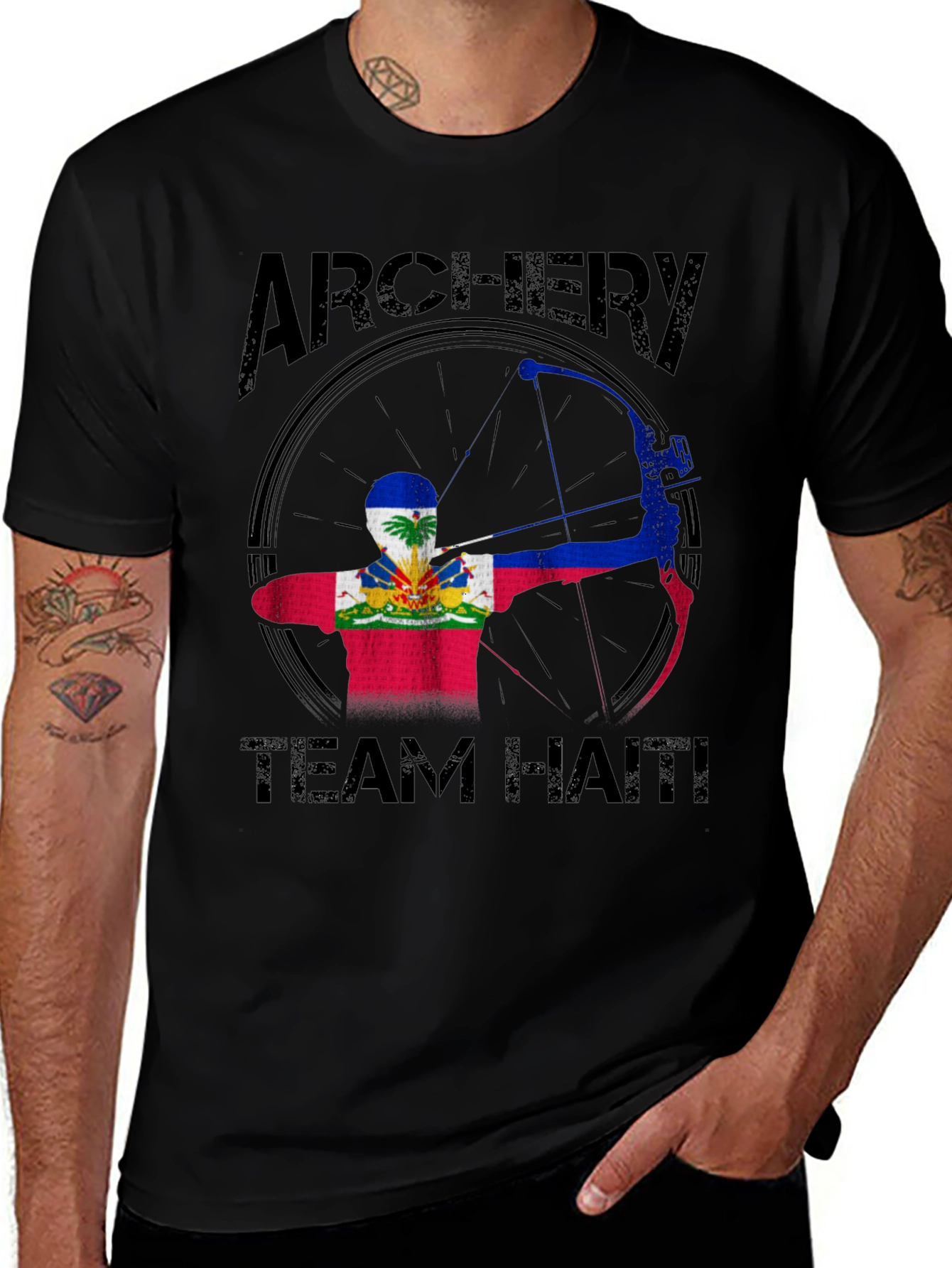 Archery Team Haiti T-Shirt Bow Archer