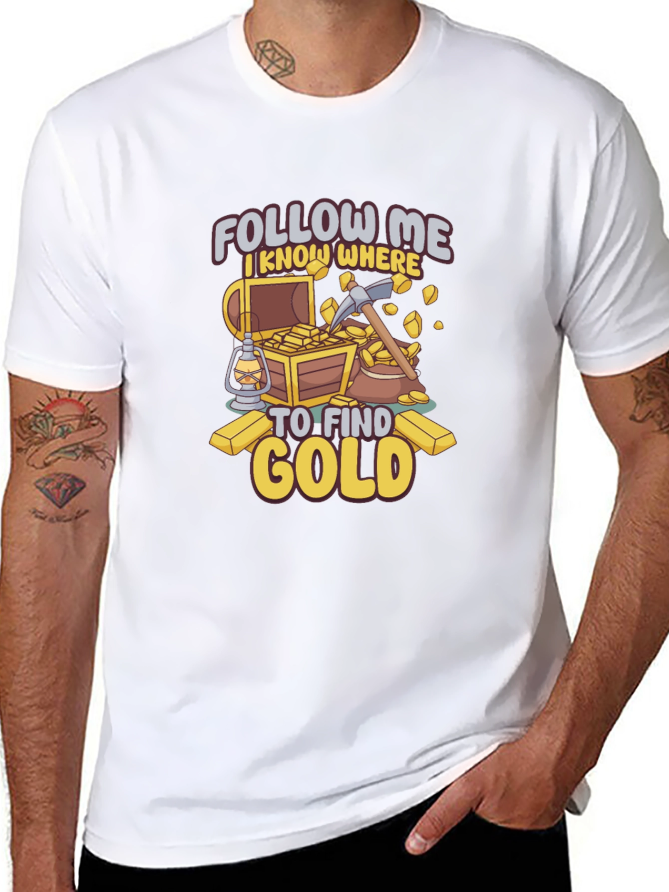 Follow Me Gold Mining T-Shirt - Prospector Tee