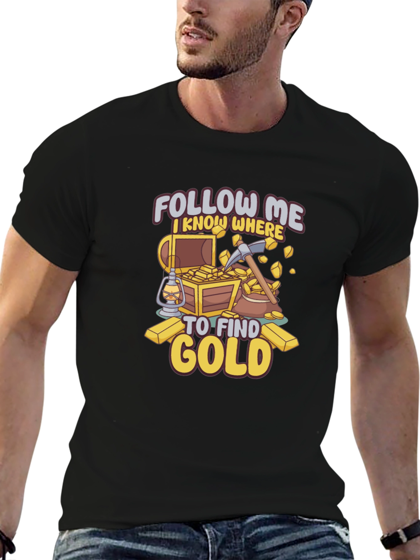 Follow Me Gold Mining T-Shirt - Prospector Tee