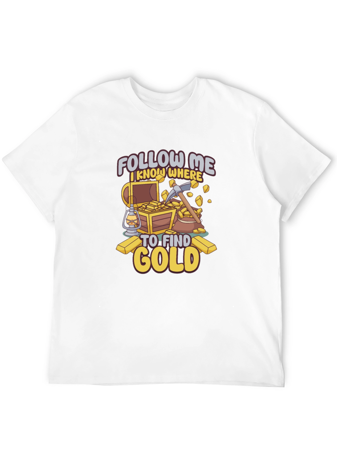 Follow Me Gold Mining T-Shirt - Prospector Tee