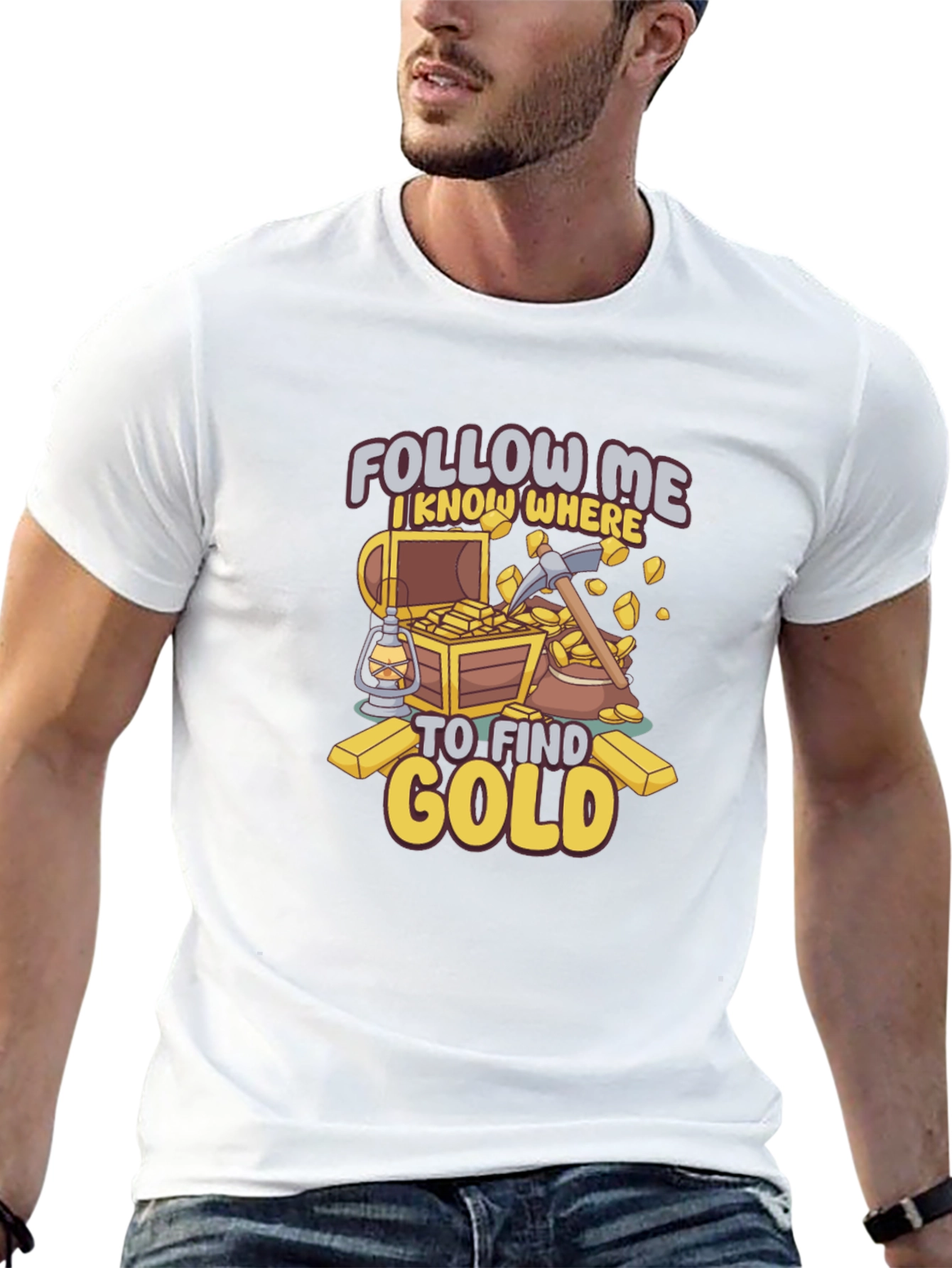 Follow Me Gold Mining T-Shirt - Prospector Tee