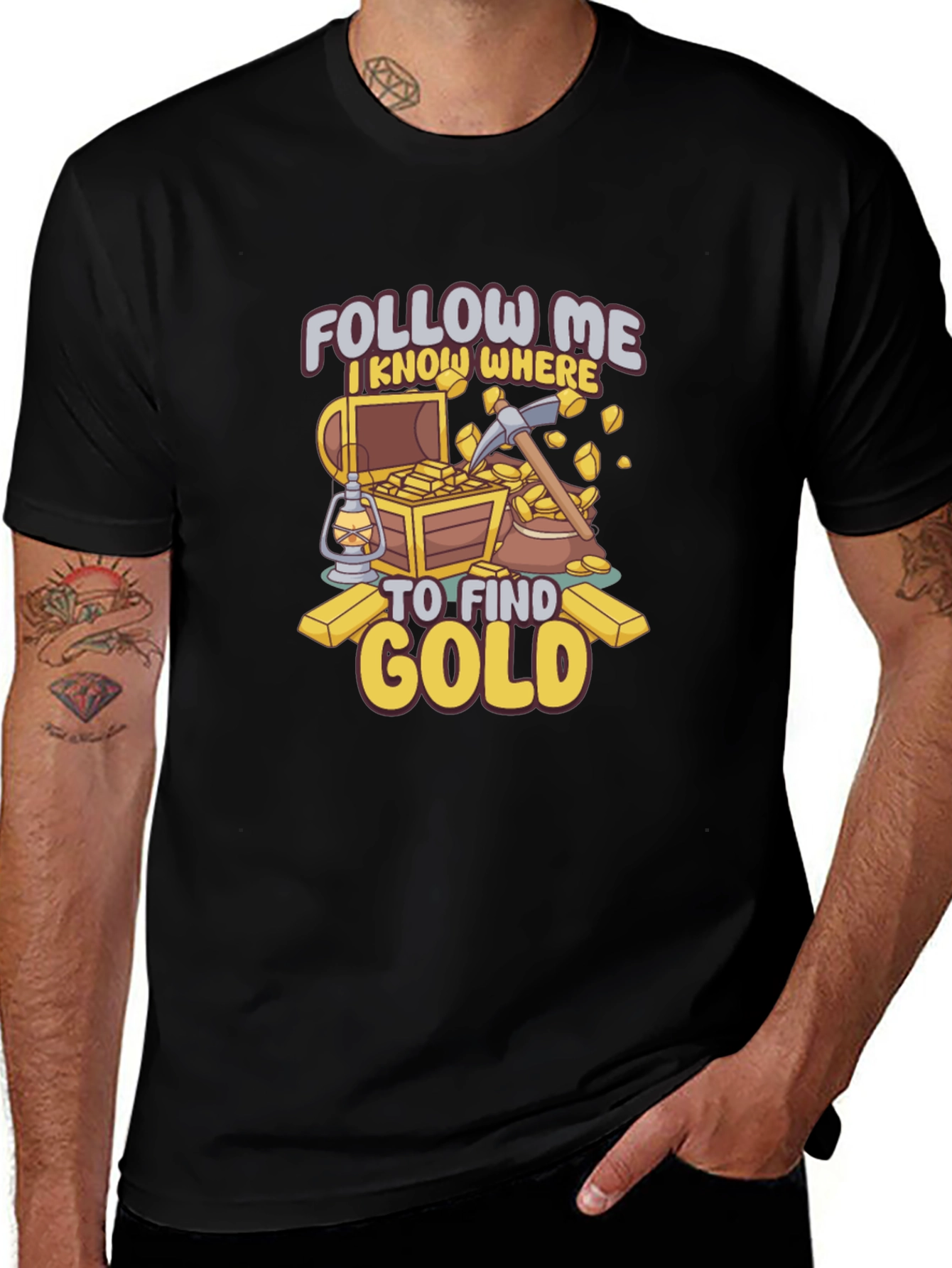 Follow Me Gold Mining T-Shirt - Prospector Tee