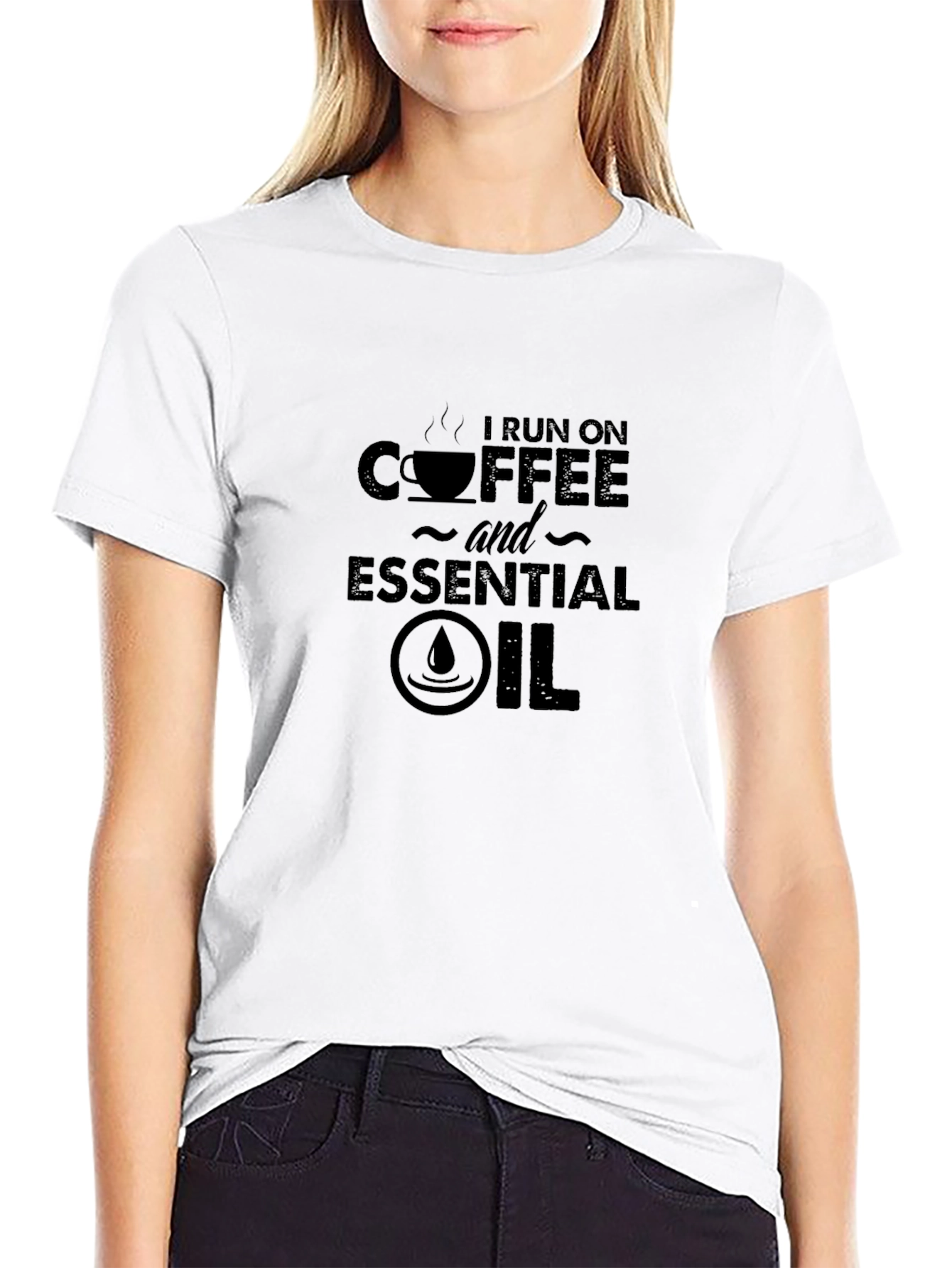 Coffee and Essential Oil T-Shirt - Funny Novelty Tee