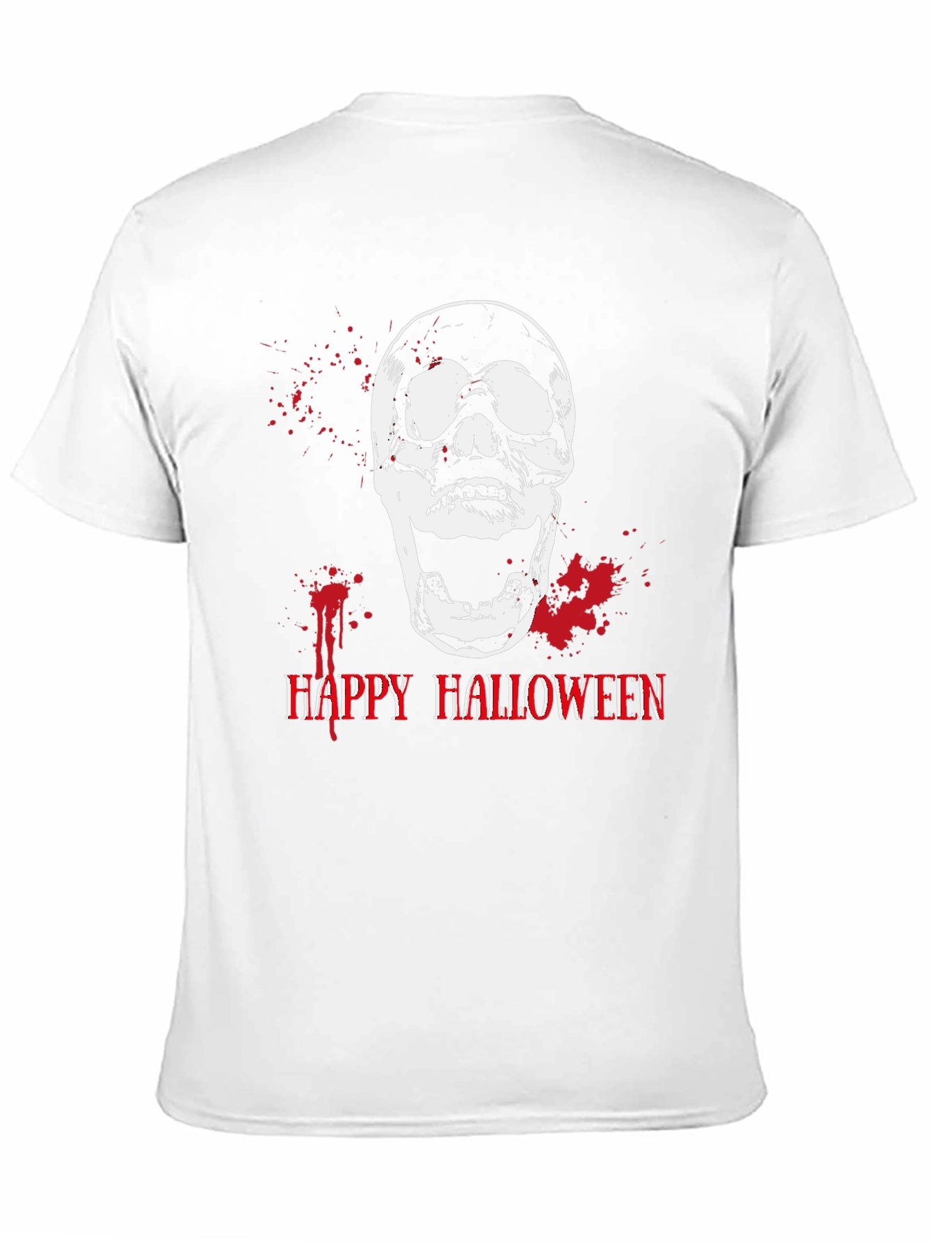 Skull Happy Halloween Graphic Tee