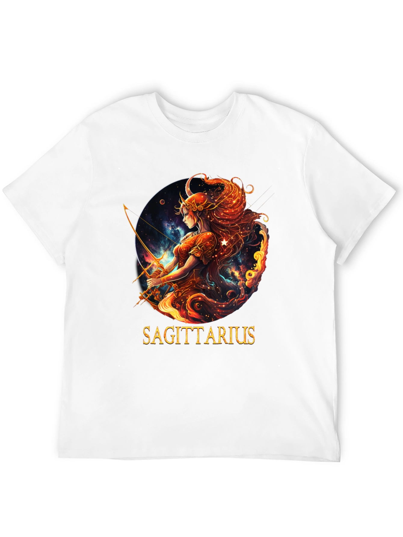 Sagittarius Zodiac Graphic Tee - Black
