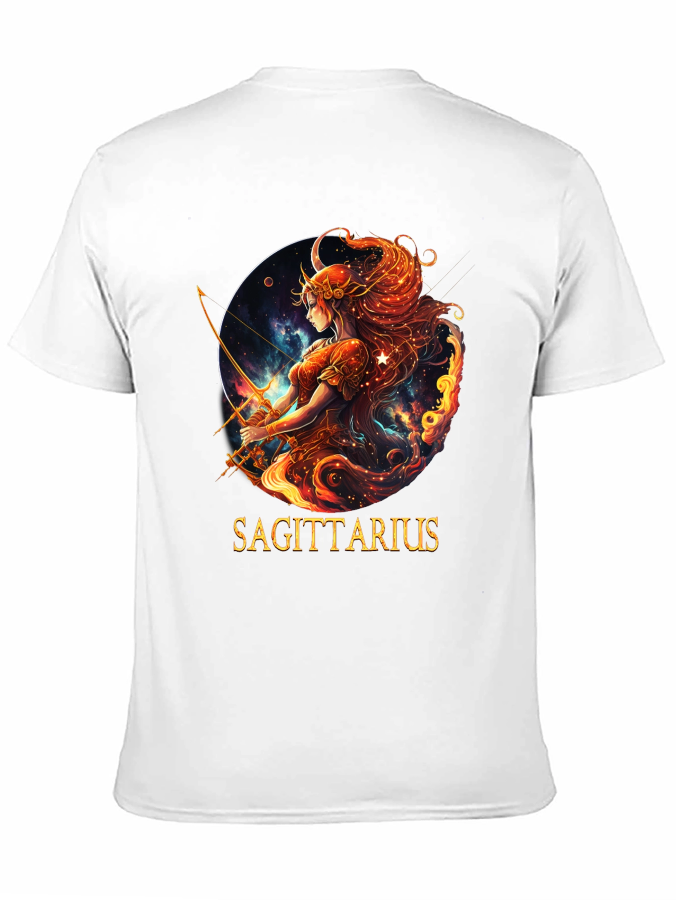 Sagittarius Zodiac Graphic Tee - Black